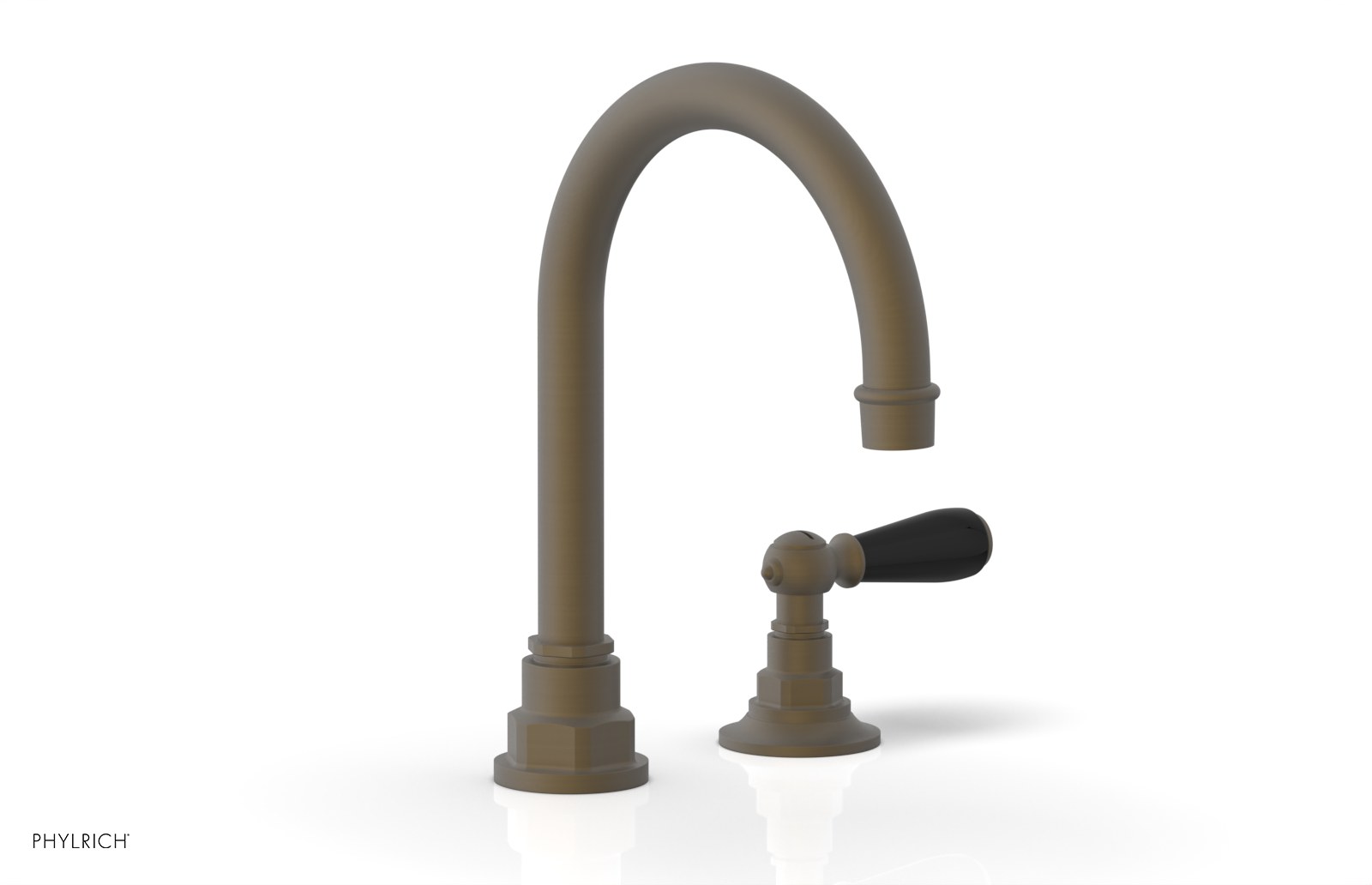 JAMESTOWN Single Handle Faucet - High Spout - Lever Handle with "Black" Accents 165-06 — image 1