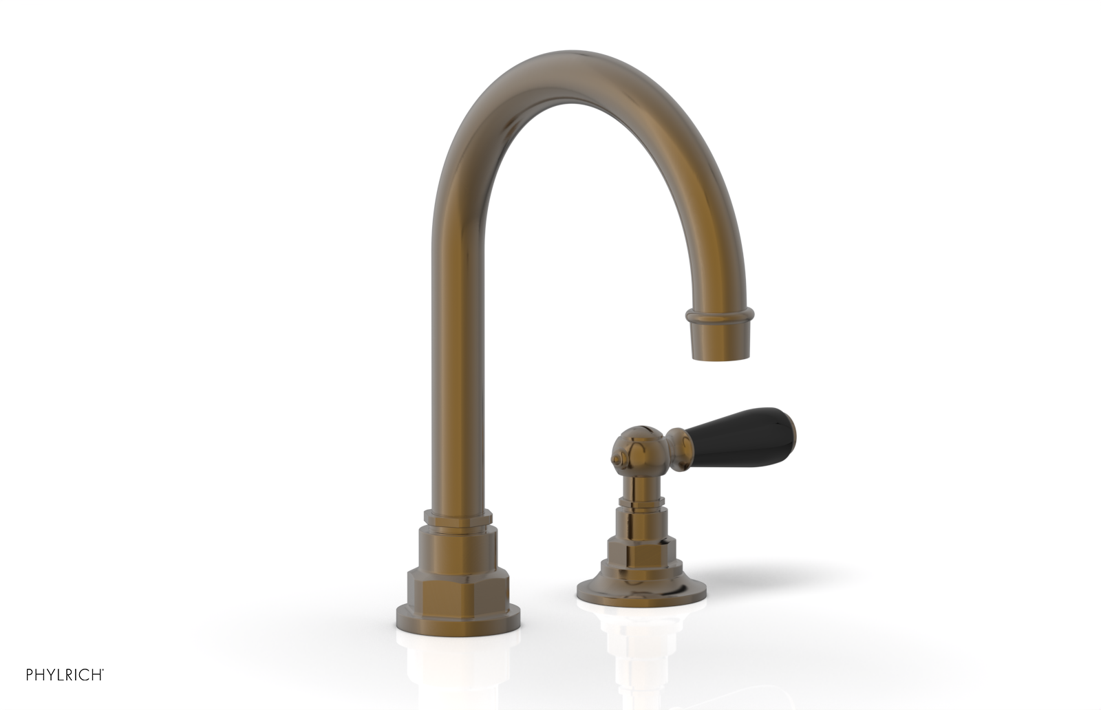 JAMESTOWN Single Handle Faucet - High Spout - Lever Handle with "Black" Accents 165-06 — image 1