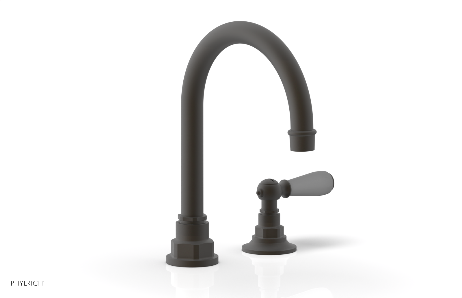 JAMESTOWN Single Handle Faucet - High Spout - Lever Handle with "Grey" Accents 165-06