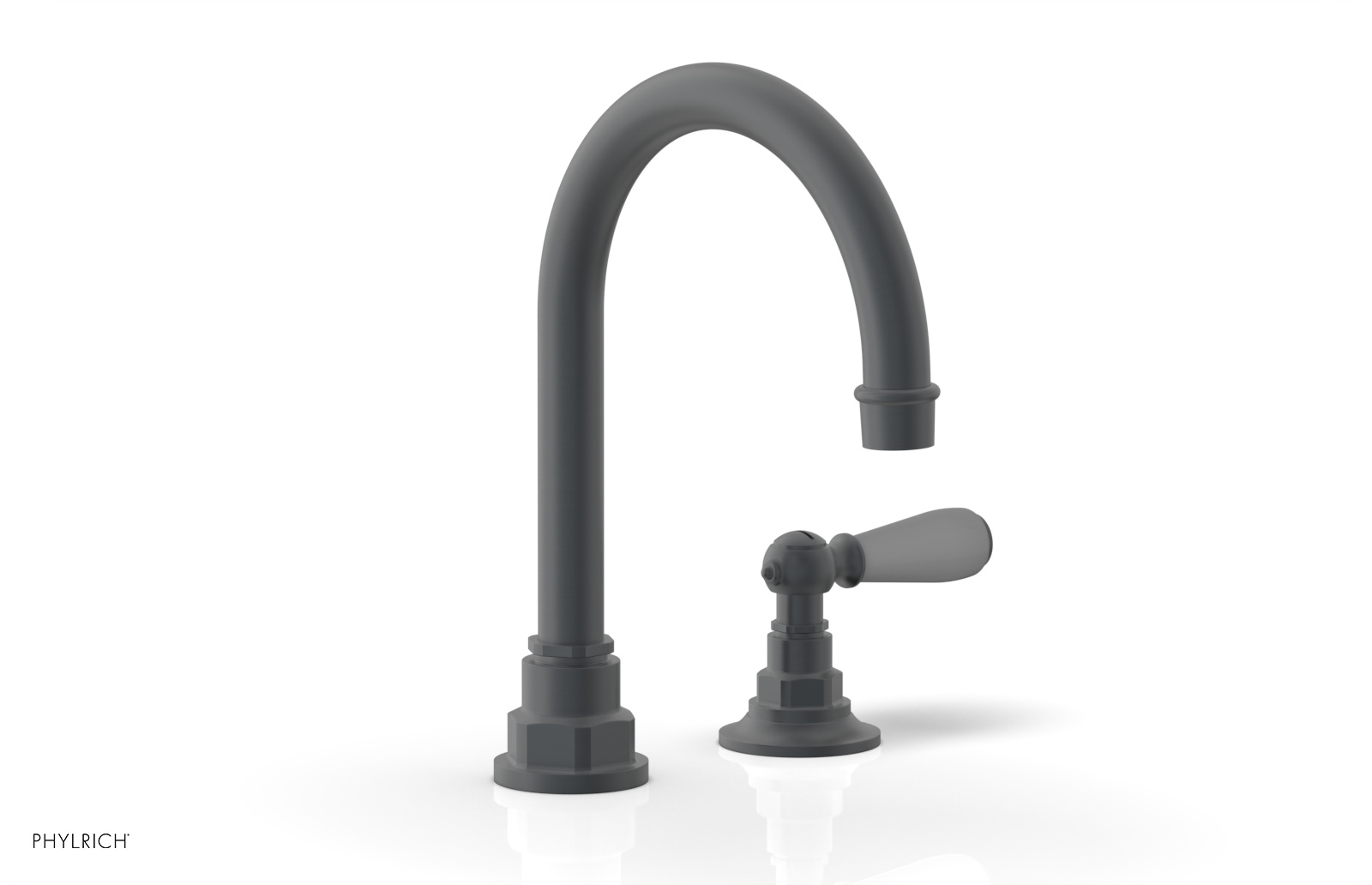 JAMESTOWN Single Handle Faucet - High Spout - Lever Handle with "Grey" Accents 165-06 — image 1