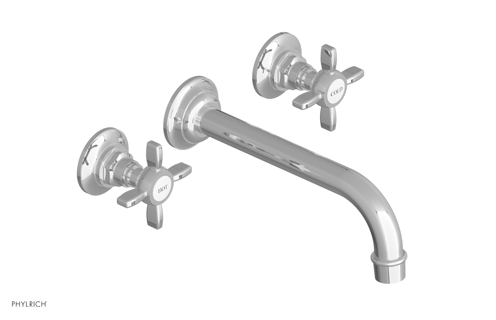 JAMESTOWN Wall Lavatory Set - Cross Handle 165-11