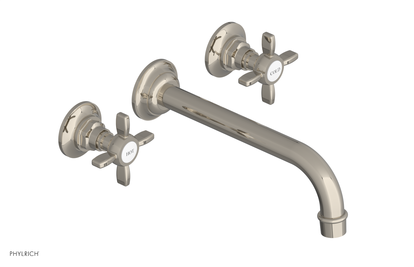 JAMESTOWN Wall Lavatory Set - 10" Spout - Cross Handle 165-11-10 — thumbnail 3