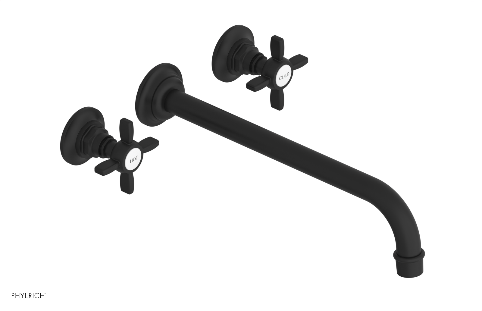 JAMESTOWN Wall Lavatory Set - 12" Spout - Cross Handle 165-11-12 — image 1