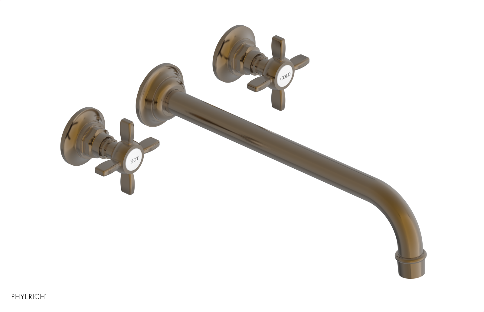 JAMESTOWN Wall Lavatory Set - 12" Spout - Cross Handle 165-11-12 — image 1