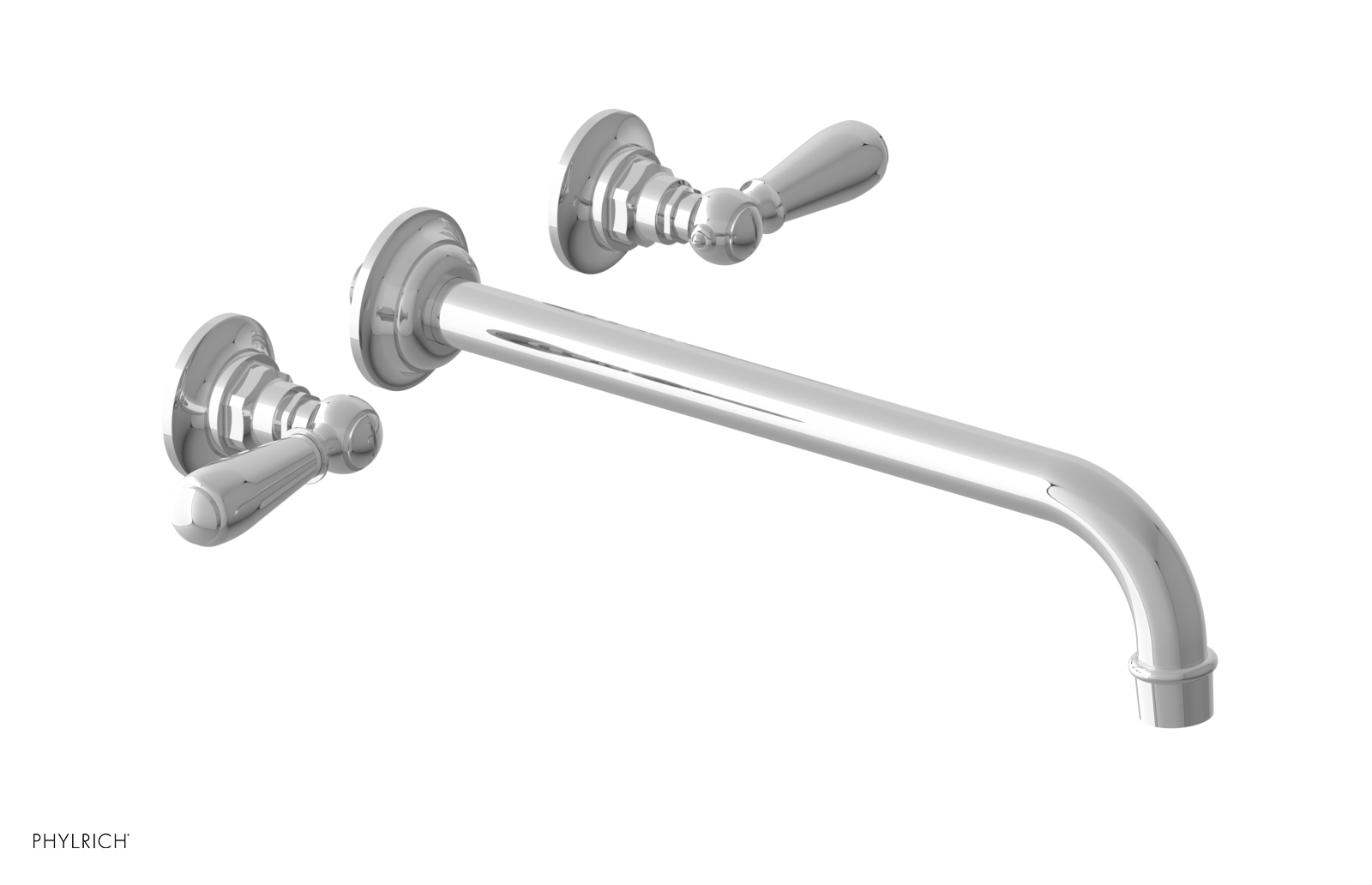 JAMESTOWN Wall Lavatory Set - 12" Spout - Lever Handle 165-12-12 — thumbnail 2