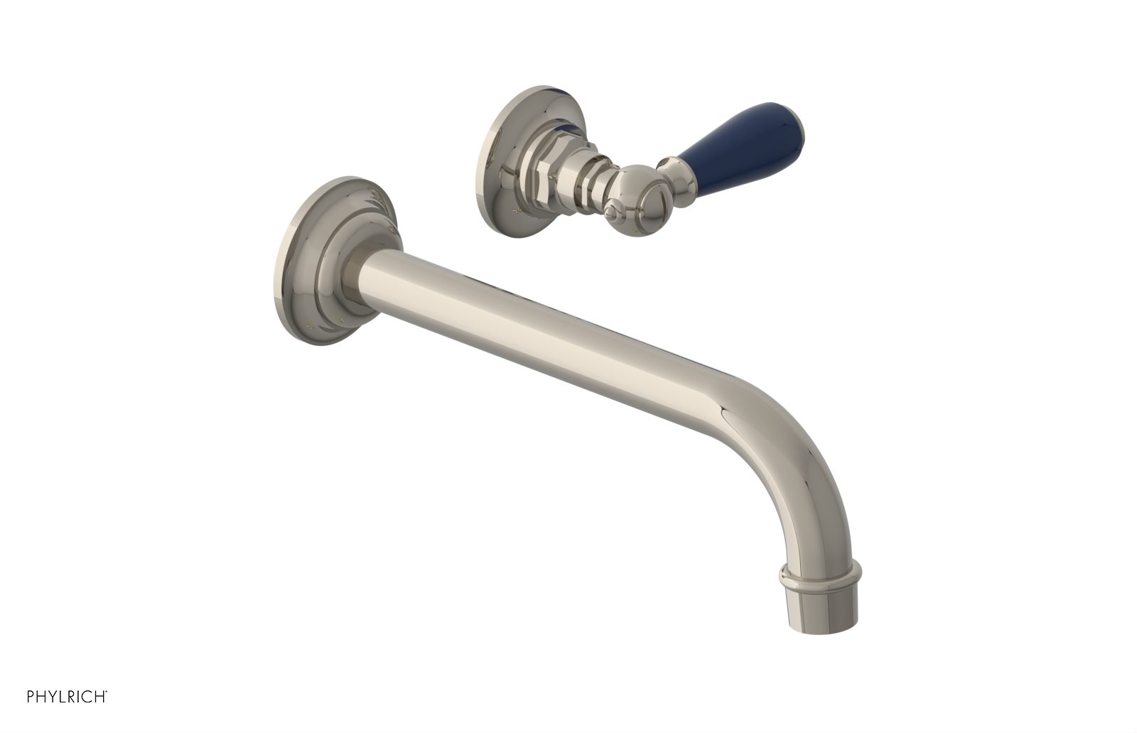 JAMESTOWN Single Handle Wall Lavatory Set with "Navy Blue" Accents 165-16 — thumbnail 3