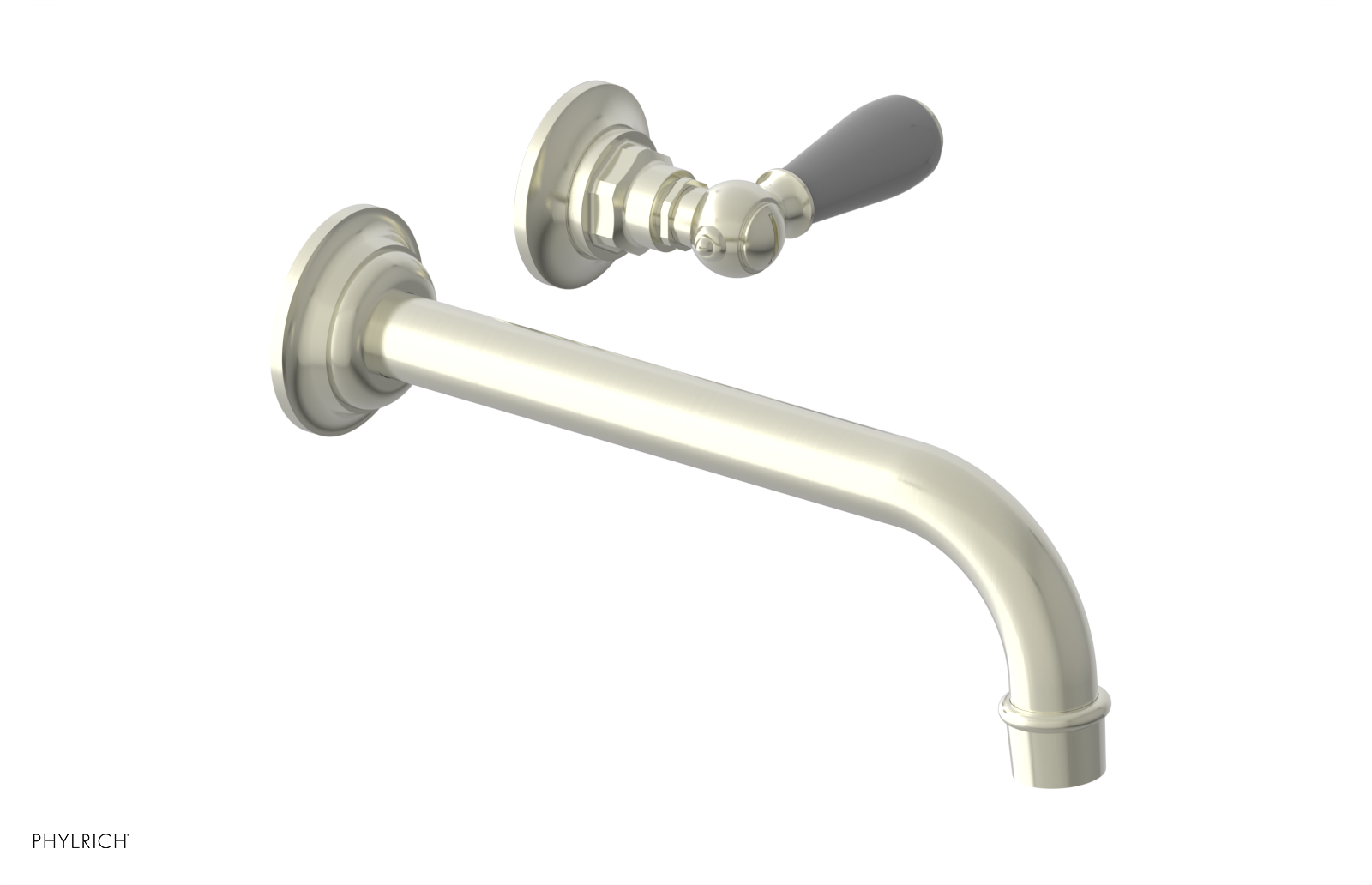 JAMESTOWN Single Handle Wall Lavatory Set - 10" Spout with "Grey" Accents 165-16-10 — image 1