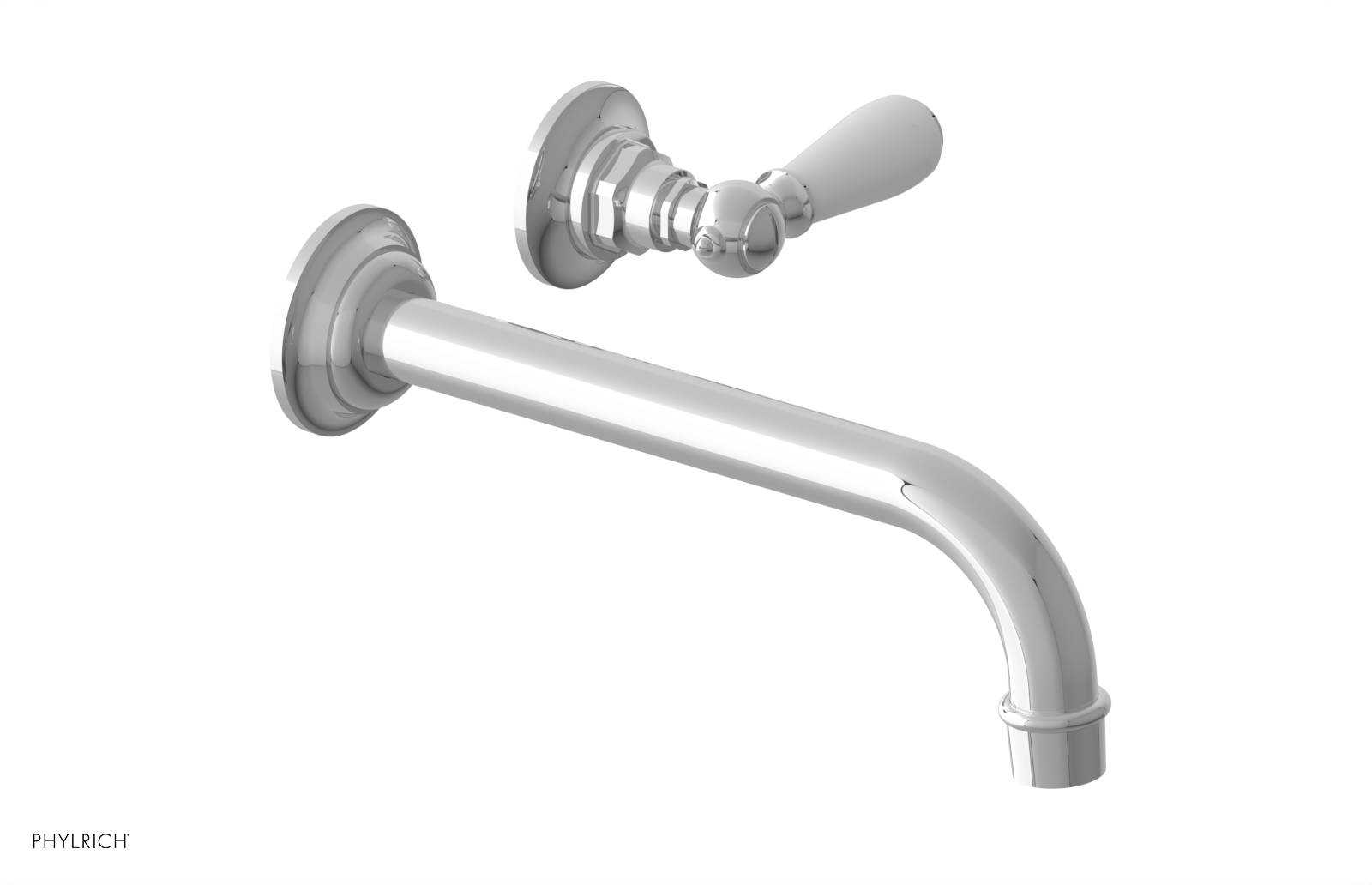 JAMESTOWN Single Handle Wall Lavatory Set - 10" Spout with "White" Accents 165-16-10 — image 1