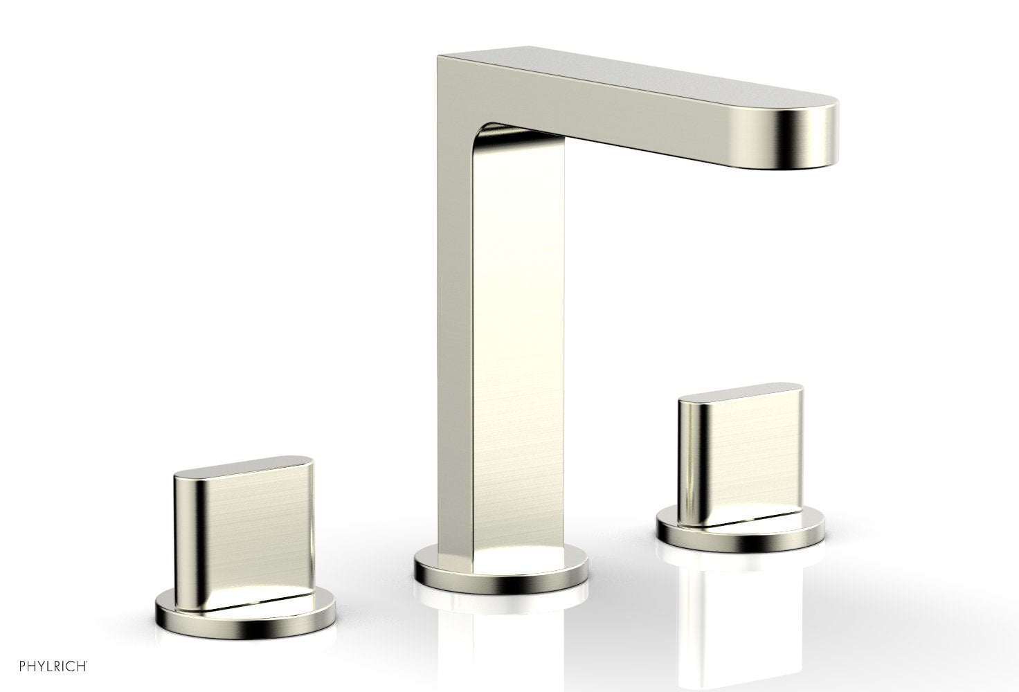 ROND Widespread Faucet - Blade Handles High Spout 183-01 — thumbnail 3