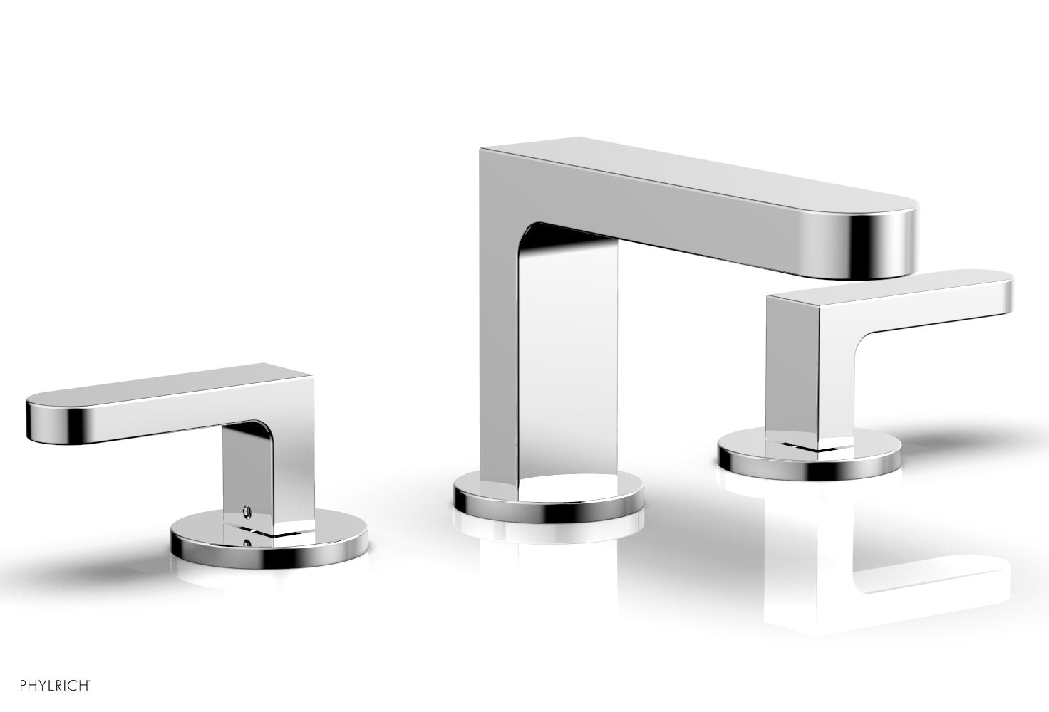 ROND Widespread Faucet - Lever Handles Low Spout 183-05 — thumbnail 3