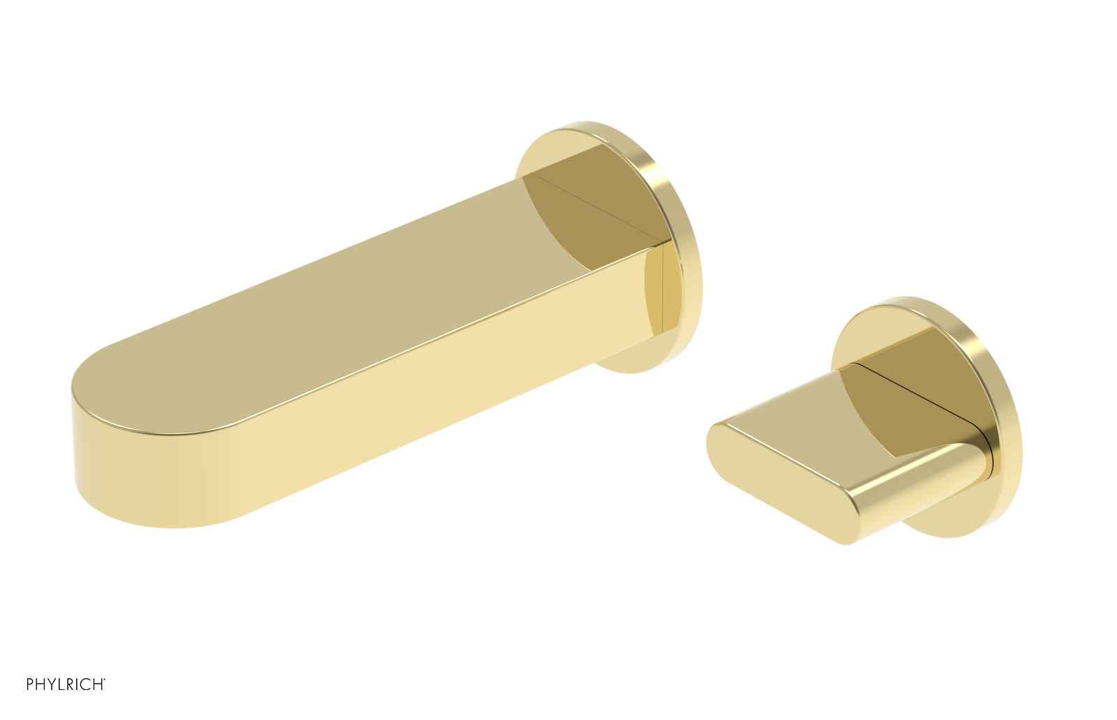 ROND - 6" Single Cross Handle Wall Lavatory Set 183-15-6