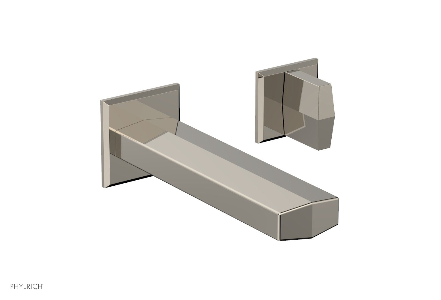 DIAMA Single Handle Wall Lavatory Set - Blade Handles 184-15 — image 1