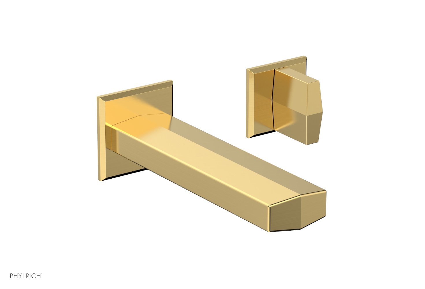 DIAMA Single Handle Wall Lavatory Set - Blade Handles 184-15