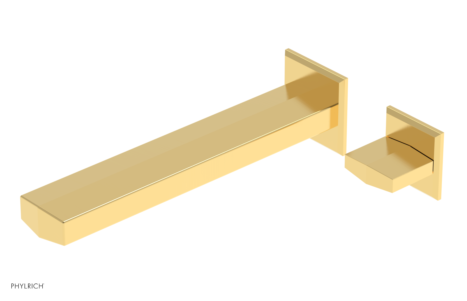 DIAMA - 10" Single Cross Handle Wall Lavatory Set 184-15-10 — thumbnail 2