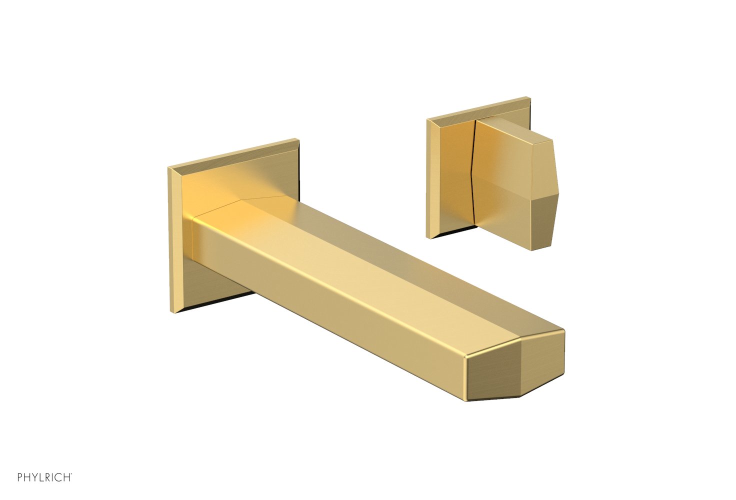 DIAMA Single Handle Wall Lavatory Set - Blade Handles 184-15 — image 1