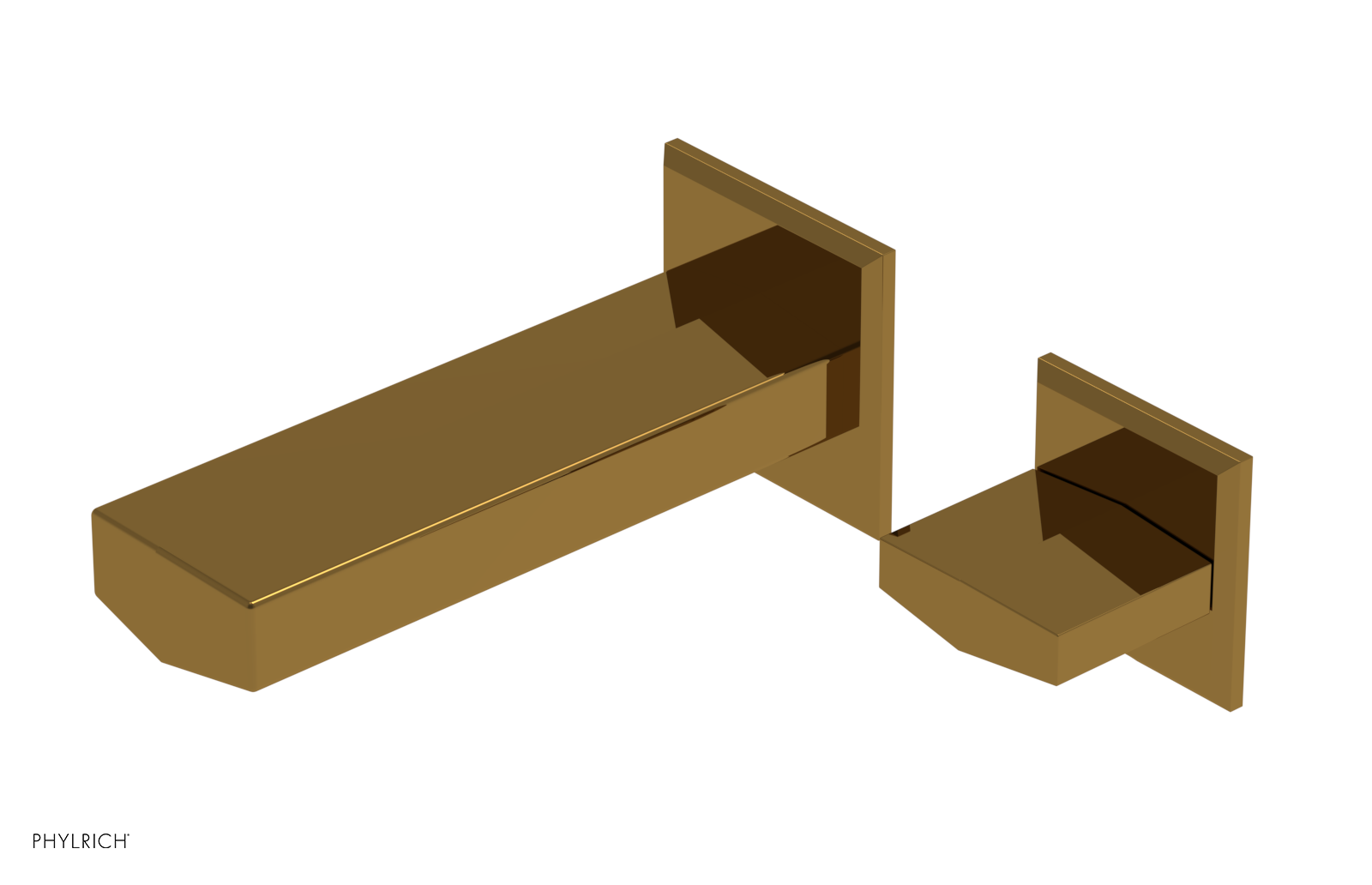 DIAMA - 6" Single Cross Handle Wall Lavatory Set 184-15-6