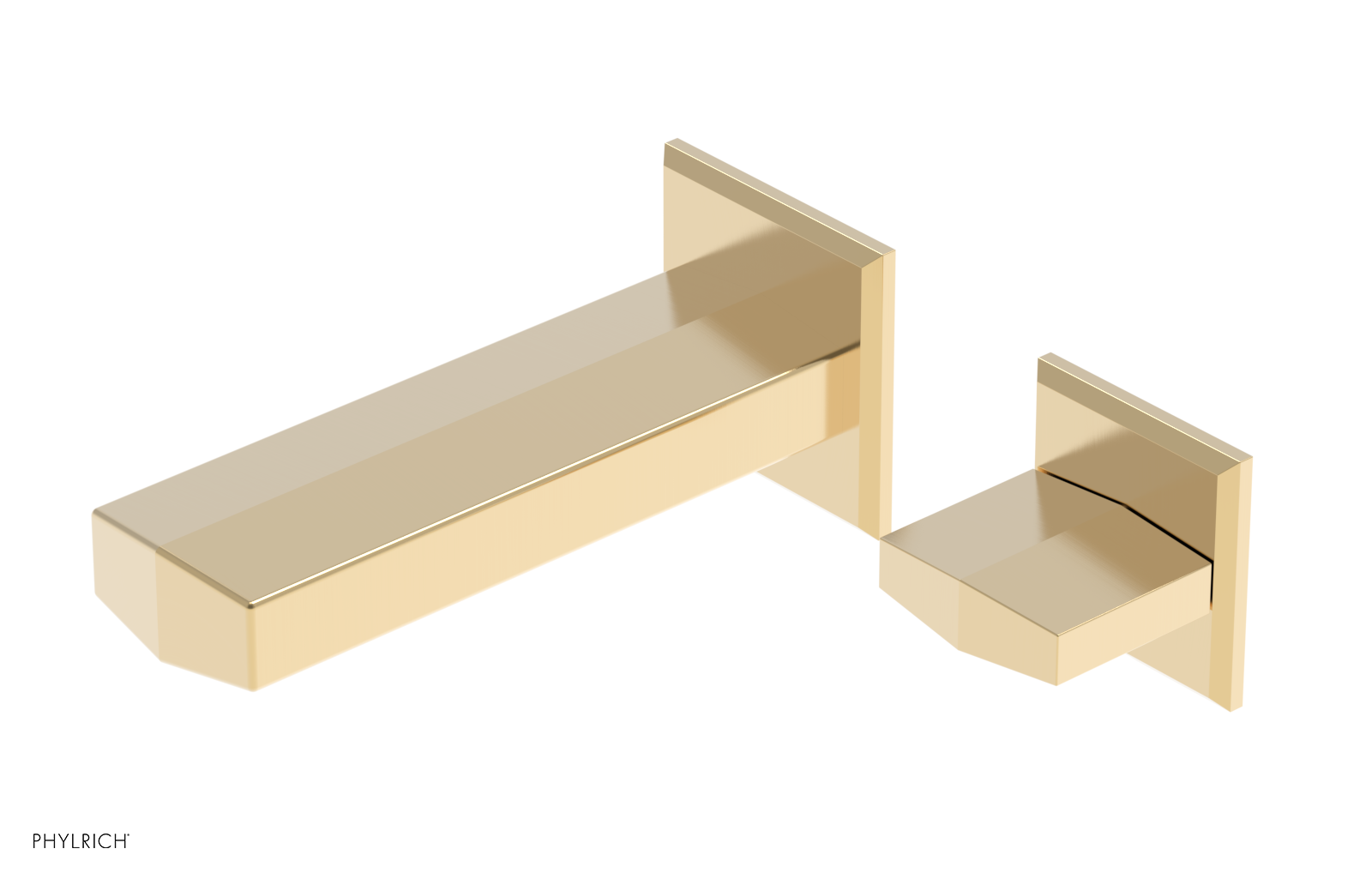 DIAMA - 6" Single Cross Handle Wall Lavatory Set 184-15-6 — thumbnail 2