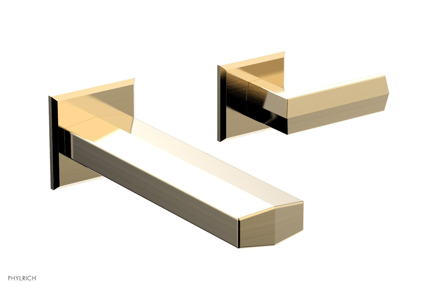 DIAMA Single Handle Wall Lavatory Set - Lever Handles 184-16 — image 1