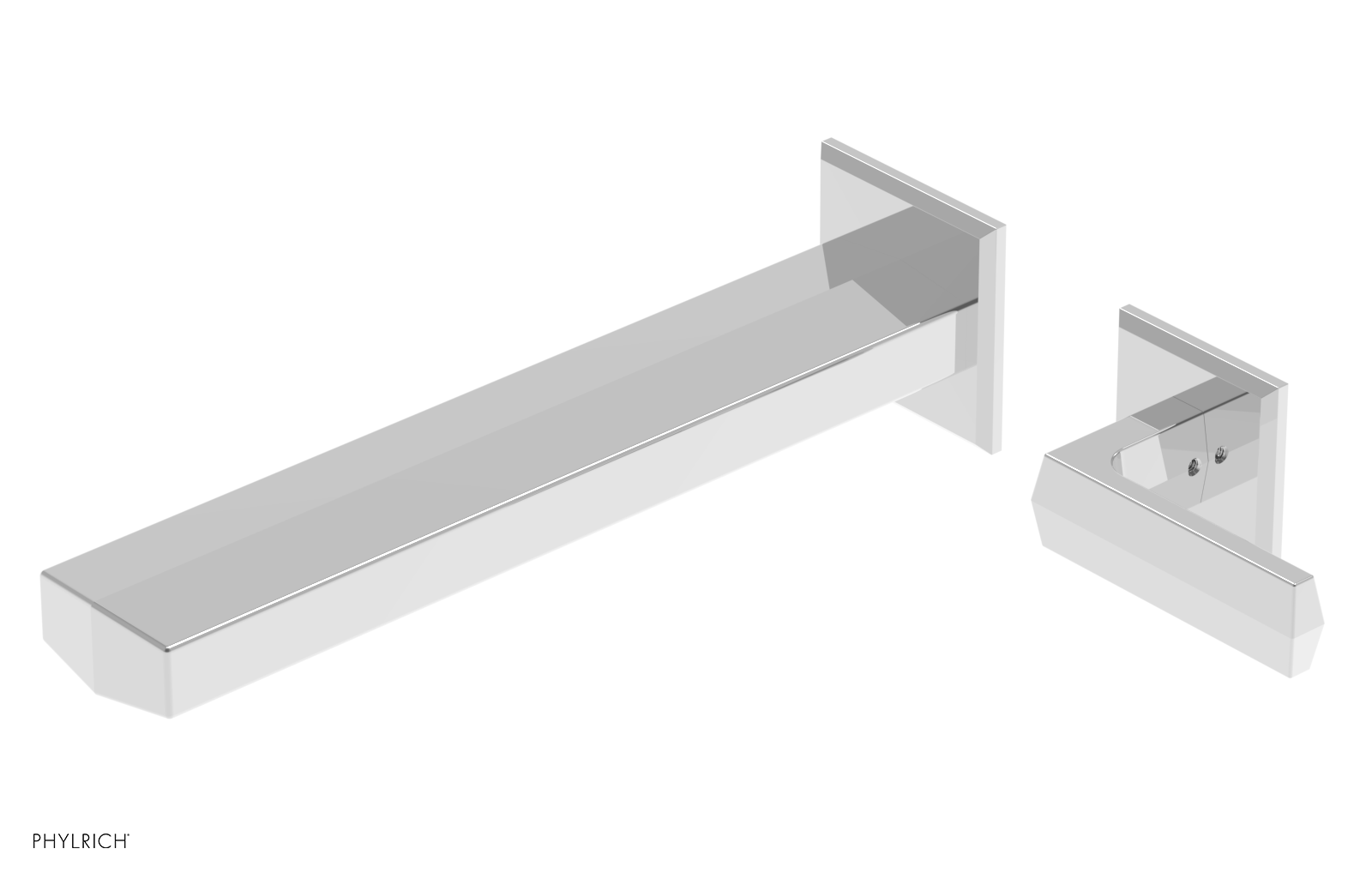 DIAMA - 10" Single Lever Handle Wall Lavatory Set 184-16-10 — image 1