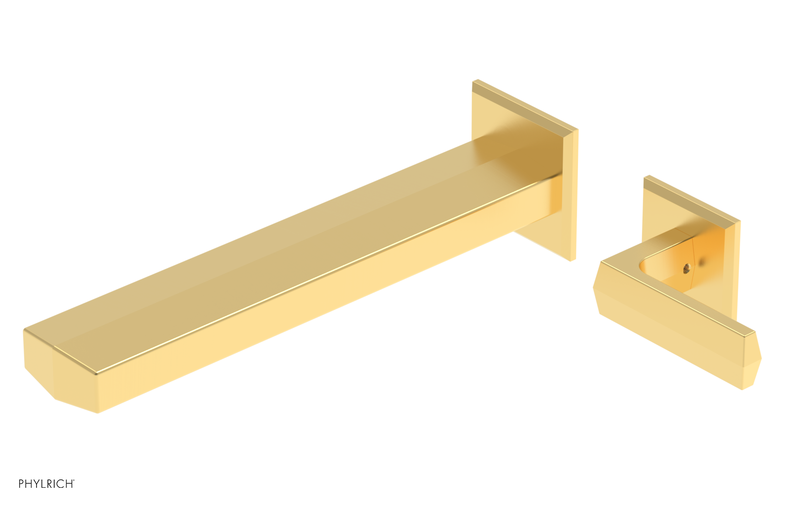 DIAMA - 10" Single Lever Handle Wall Lavatory Set 184-16-10 — image 1