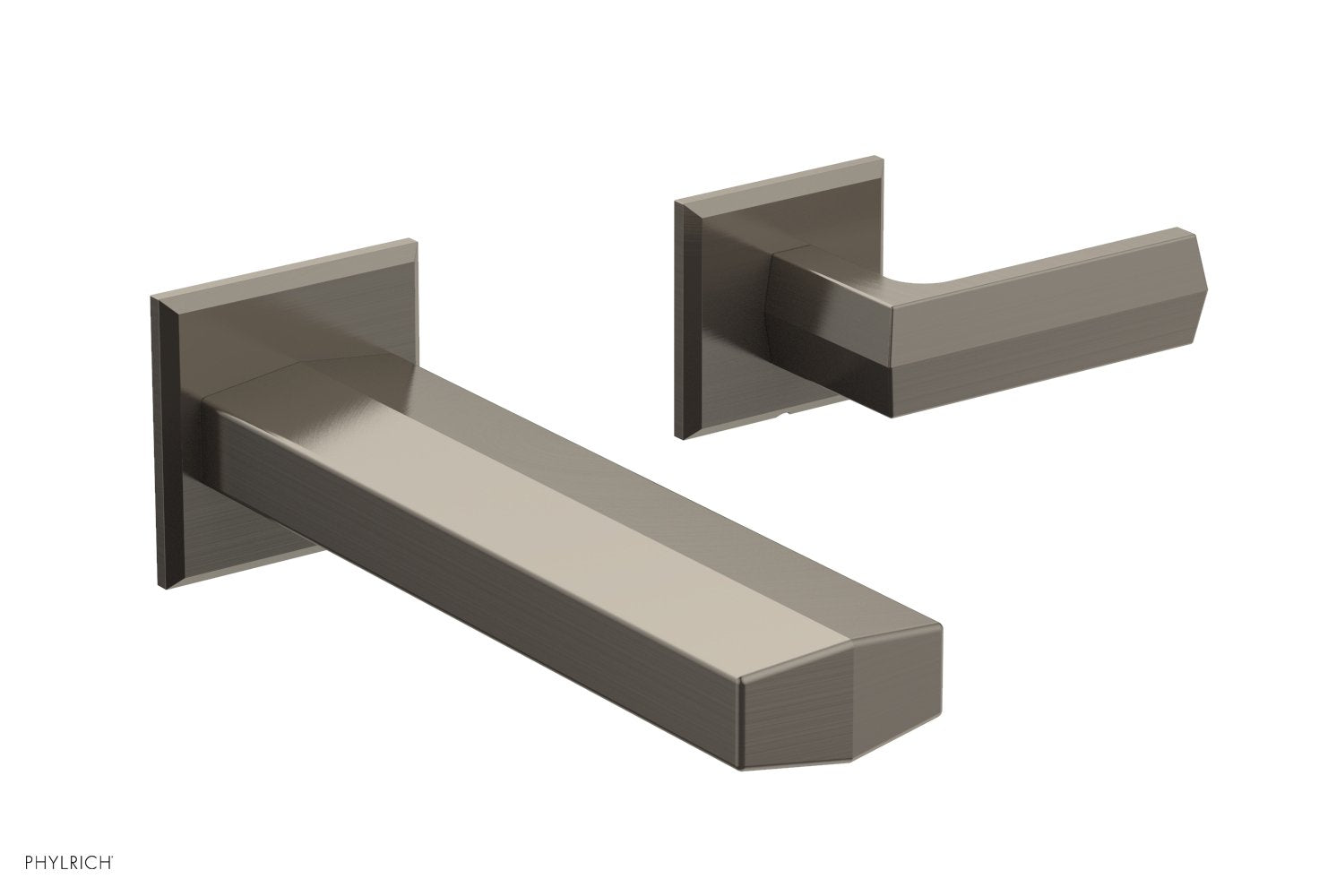 DIAMA Single Handle Wall Lavatory Set - Lever Handles 184-16 — image 1