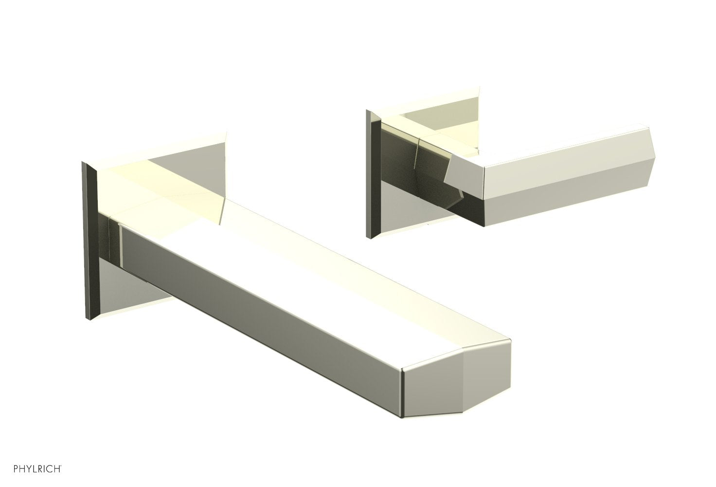 DIAMA Single Handle Wall Lavatory Set - Lever Handles 184-16 — image 1