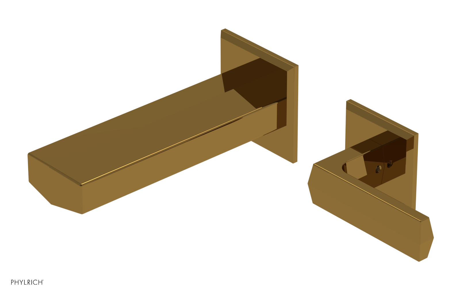 DIAMA - 6" Single Lever Handle Wall Lavatory Set 184-16-6 — thumbnail 2