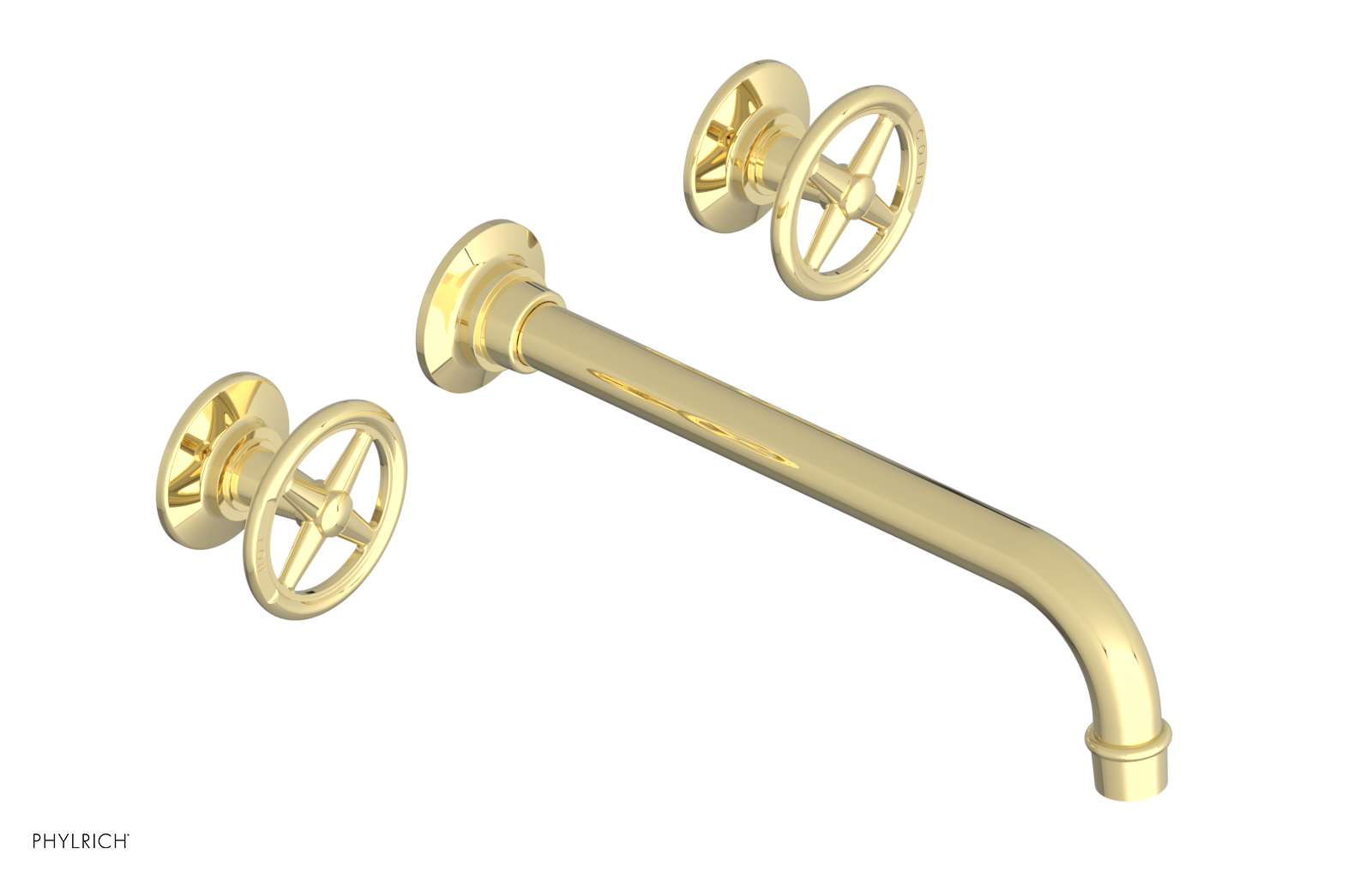 WORKS Wall Lavatory Set 10" Spout - Cross Handles 220-11-10 — image 1