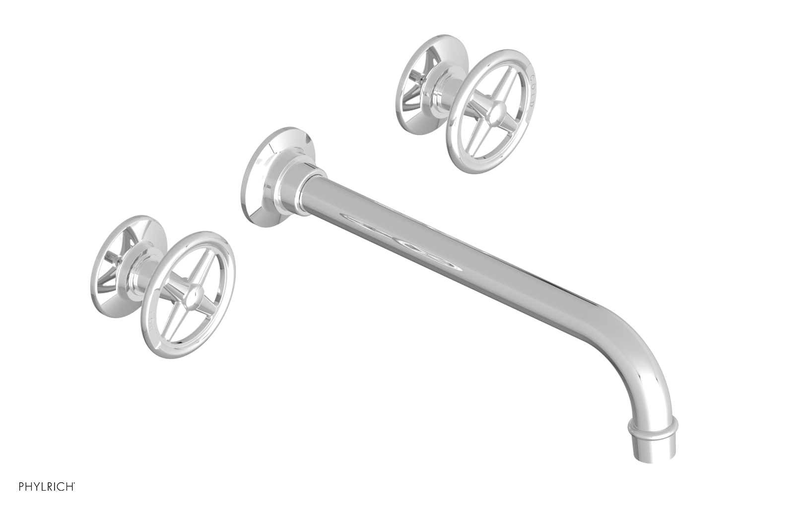 WORKS Wall Lavatory Set 10" Spout - Cross Handles 220-11-10 — image 1