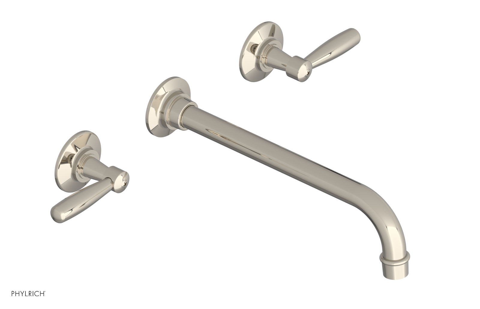 WORKS Wall Lavatory Set 10" Spout - Lever Handles 220-12-10 — thumbnail 3