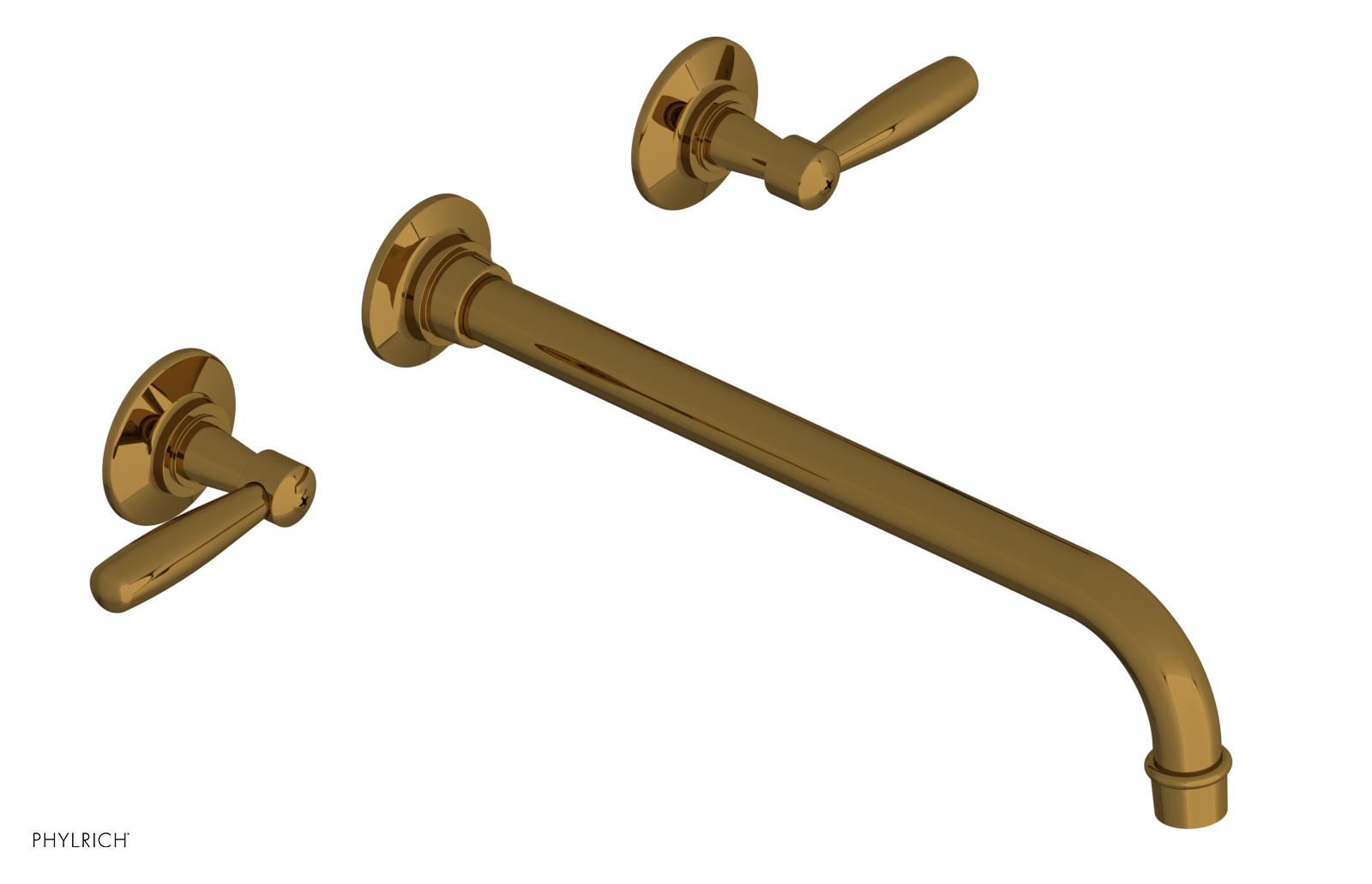 WORKS Wall Lavatory Set 12" Spout - Lever Handles 220-12-12 — image 1