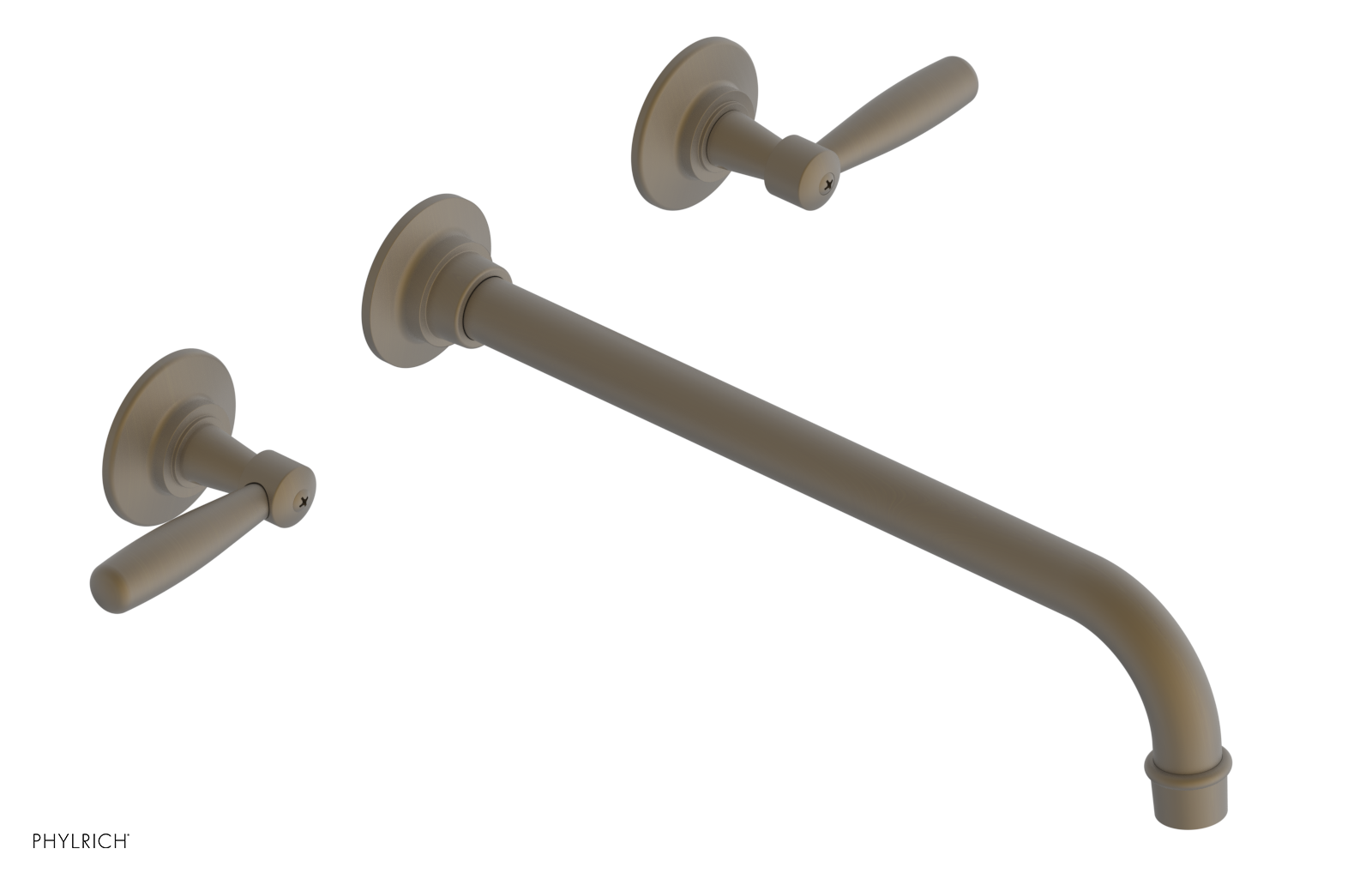 WORKS Wall Lavatory Set 12" Spout - Lever Handles 220-12-12 — image 1