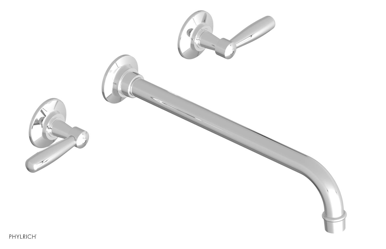 WORKS Wall Lavatory Set 12" Spout - Lever Handles 220-12-12 — image 1