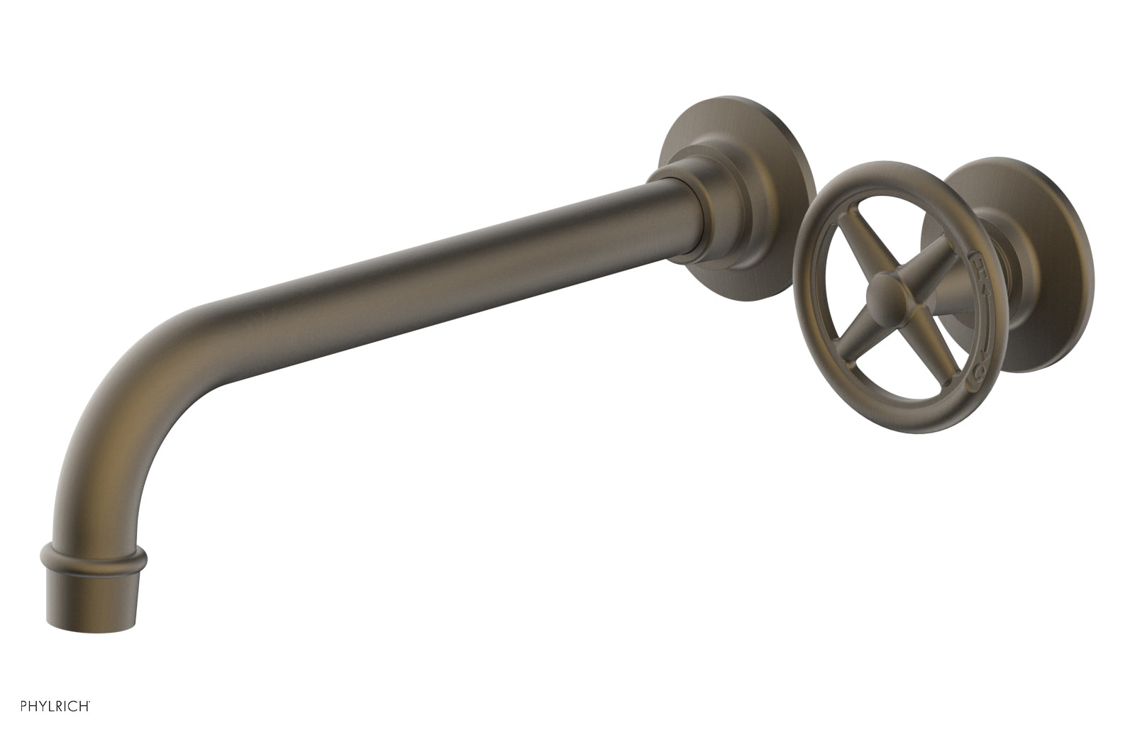 WORKS 10" Single Handle Wall Lavatory Set - Cross Handle 220-15-10 — image 1