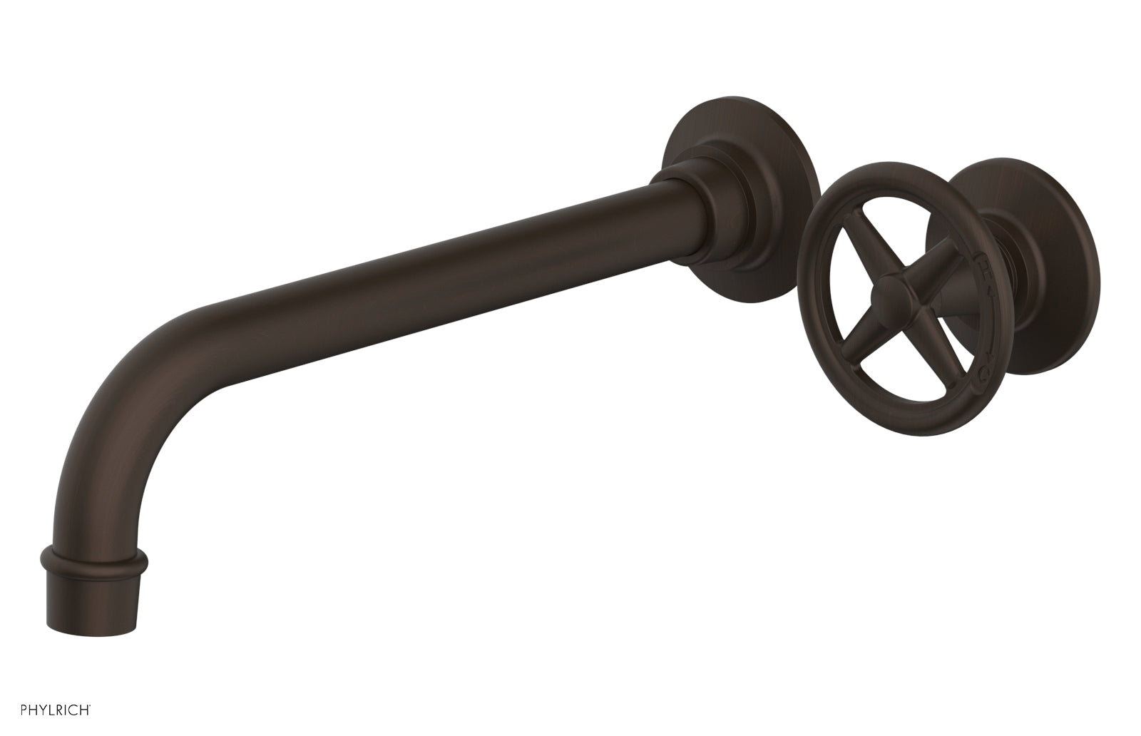 WORKS 10" Single Handle Wall Lavatory Set - Cross Handle 220-15-10