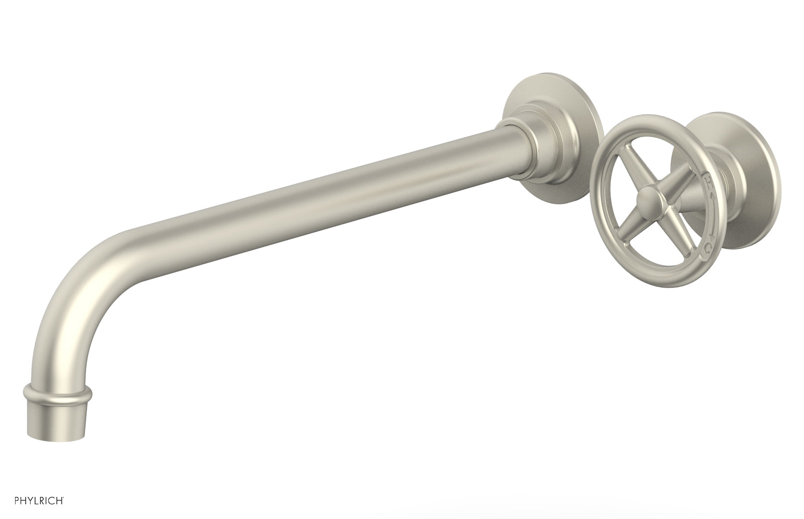 WORKS 12" Single Handle Wall Lavatory Set - Cross Handle 220-15-12 — image 1