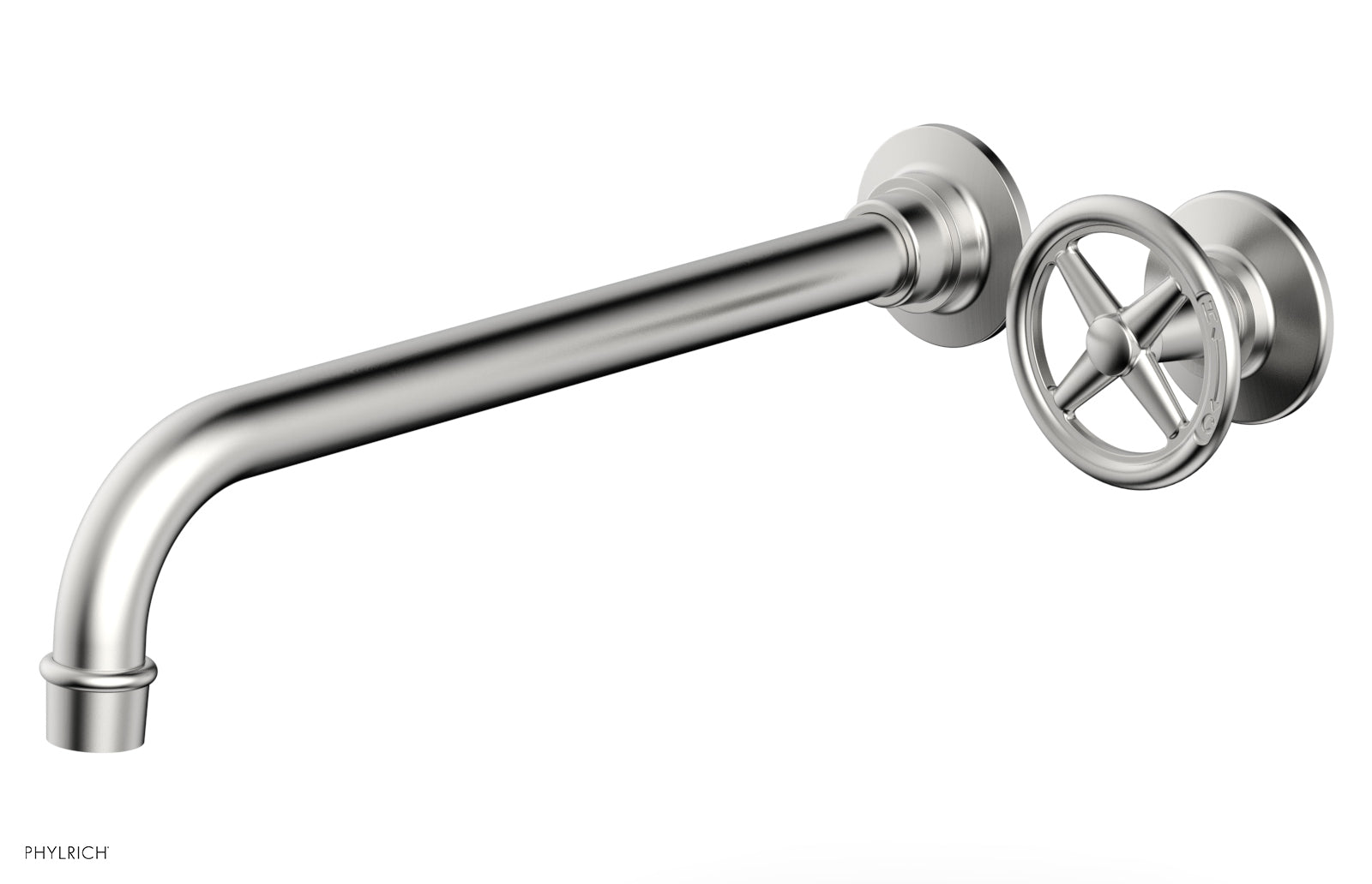 WORKS 12" Single Handle Wall Lavatory Set - Cross Handle 220-15-12 — image 1