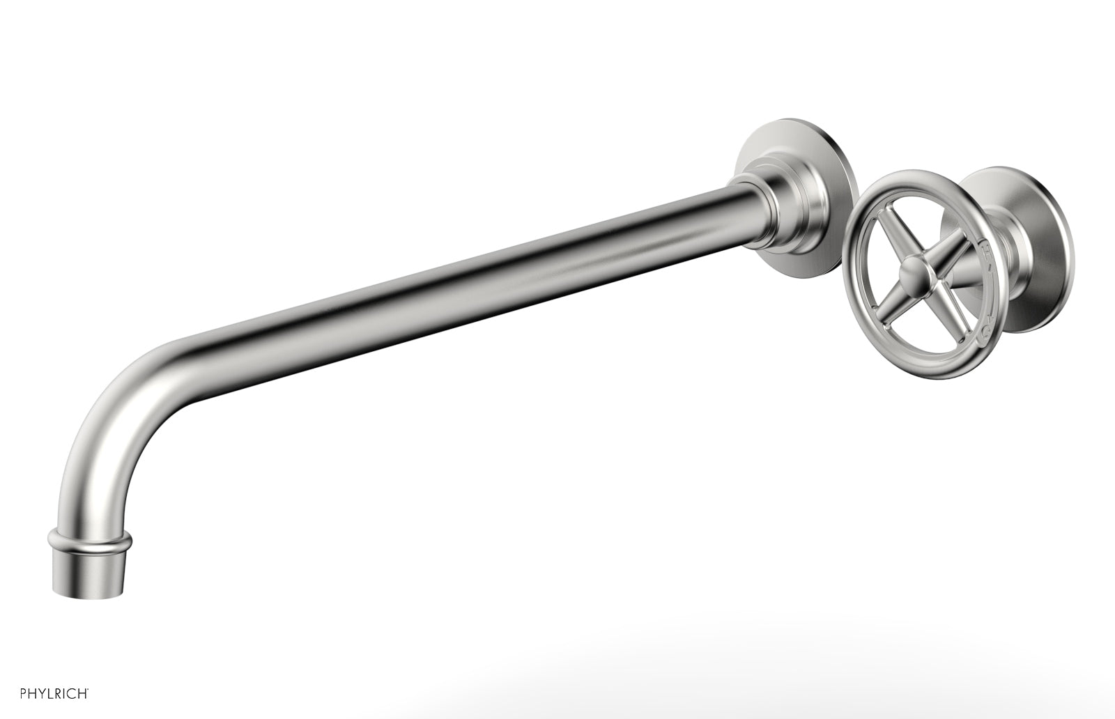 WORKS 14" Single Handle Wall Lavatory Set - Cross Handle 220-15-14