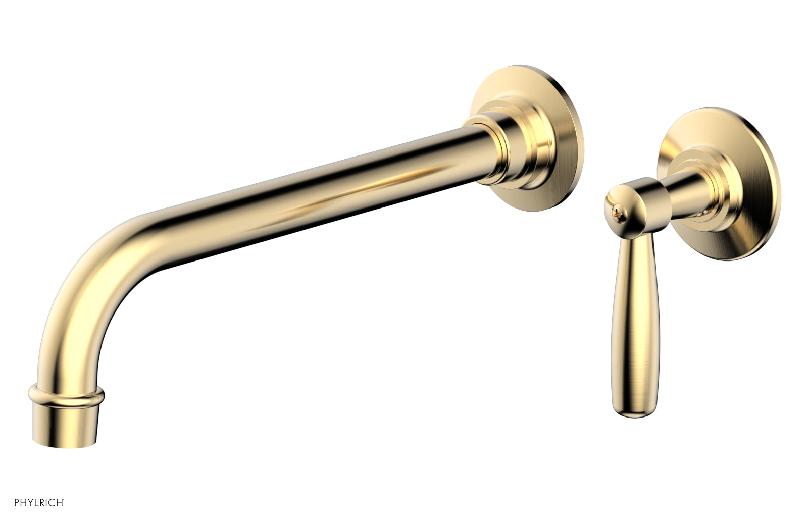 WORKS 10" Single Handle Wall Lavatory Set - Lever Handle 220-16-10 — thumbnail 2