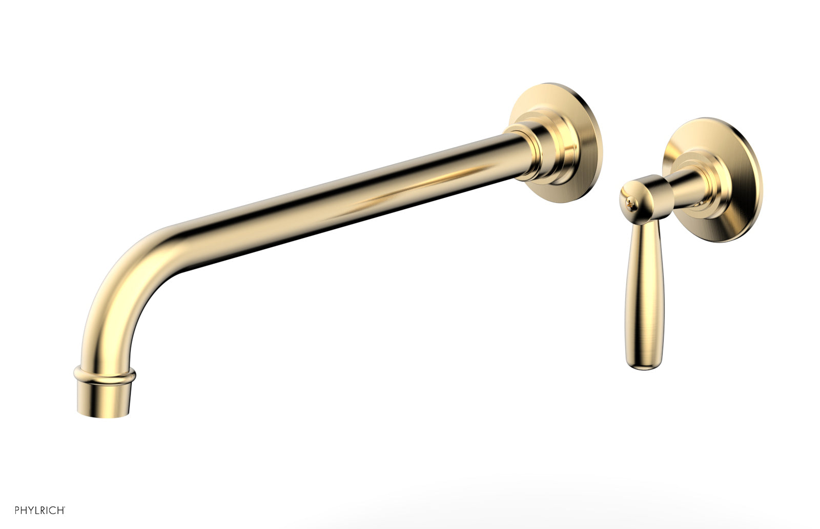 WORKS 12" Single Handle Wall Lavatory Set - Lever Handle 220-16-12 — thumbnail 2