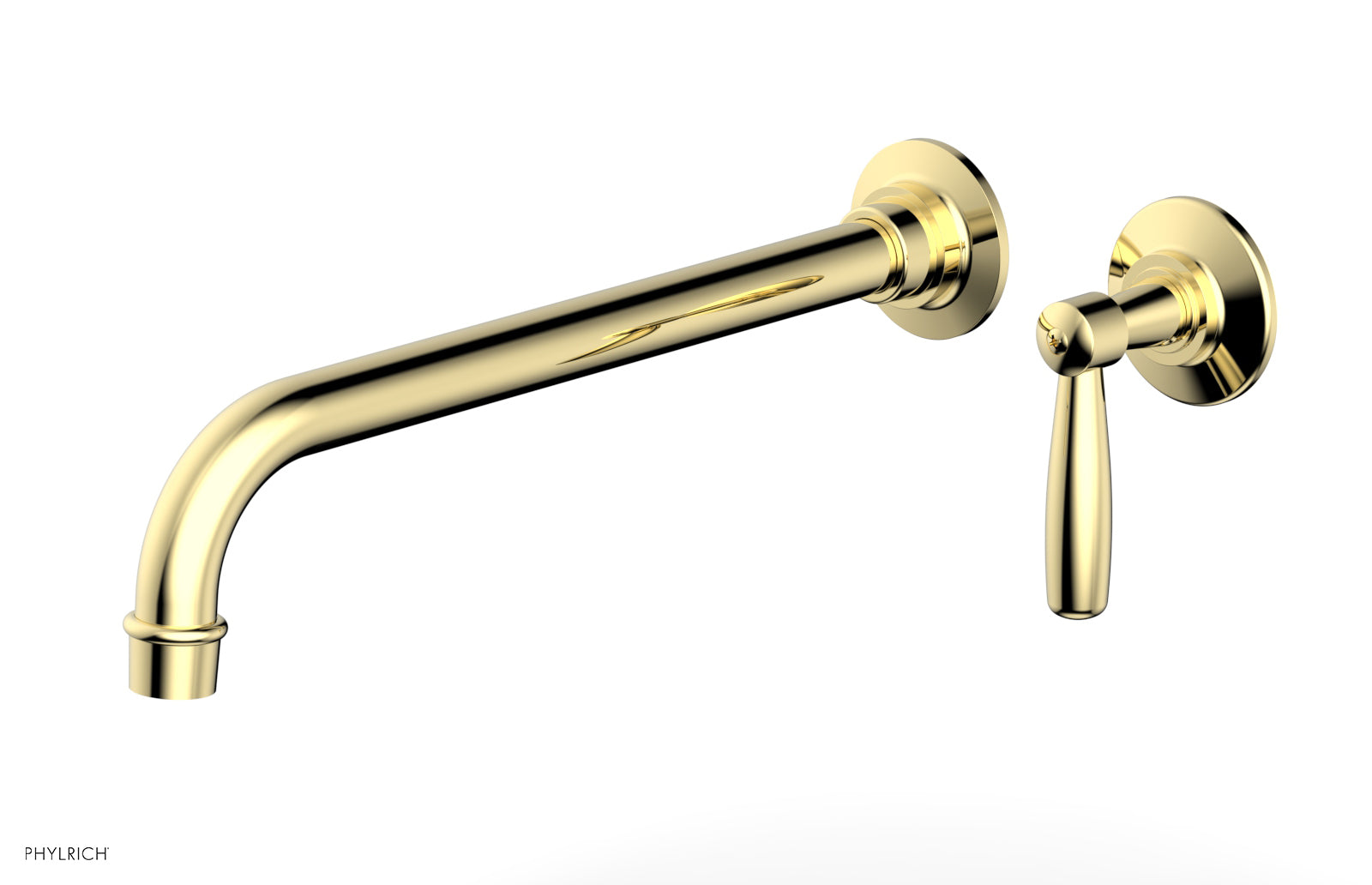 WORKS 12" Single Handle Wall Lavatory Set - Lever Handle 220-16-12 — image 1