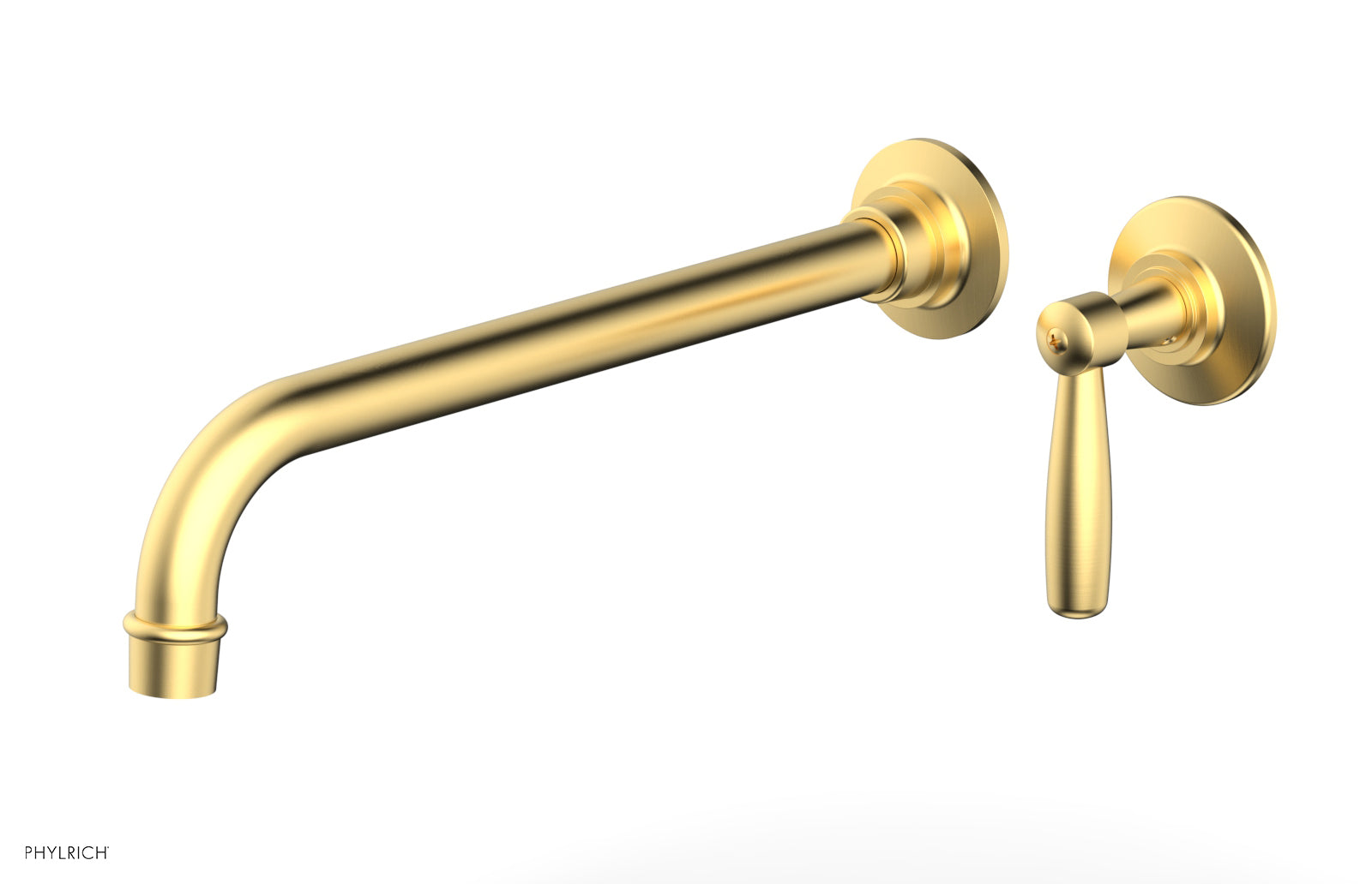 WORKS 12" Single Handle Wall Lavatory Set - Lever Handle 220-16-12