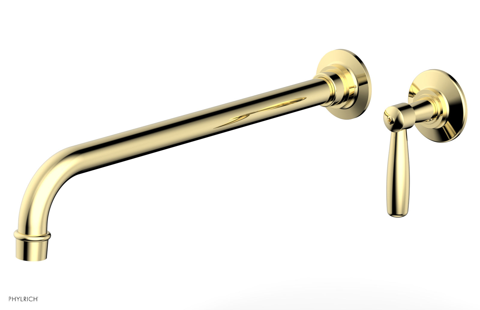 WORKS 14" Single Handle Wall Lavatory Set - Lever Handle 220-16-14 — image 1