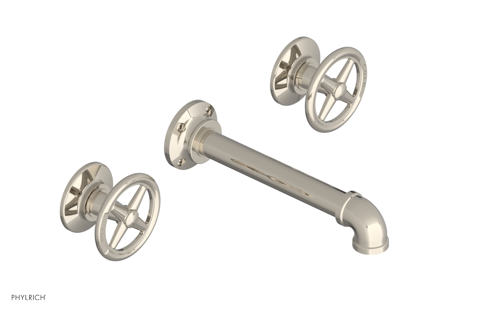 WORKS 2 Wall Lavatory Set - Cross Handles 221-11 — image 1