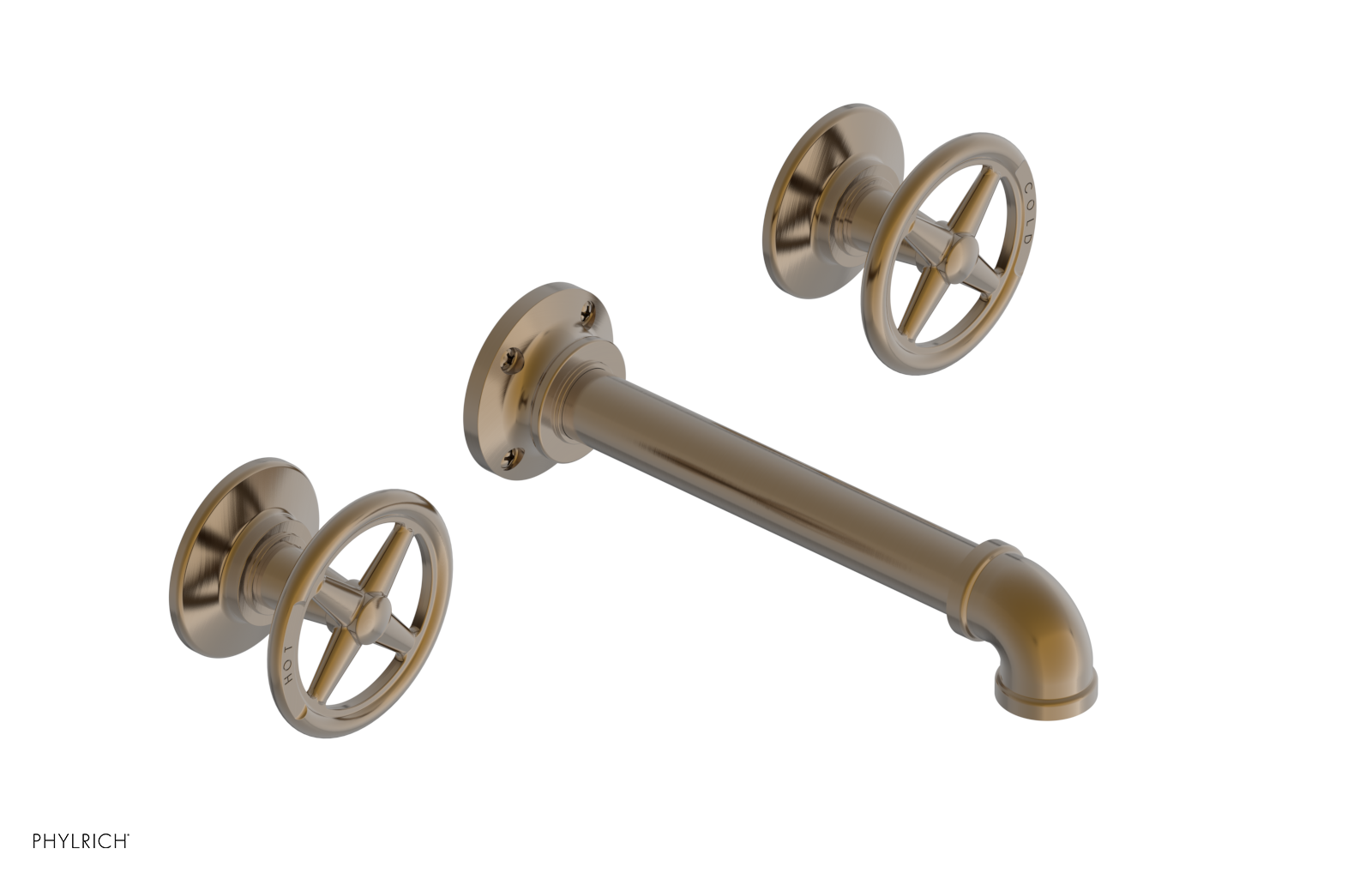 WORKS 2 Wall Lavatory Set - Cross Handles 221-11