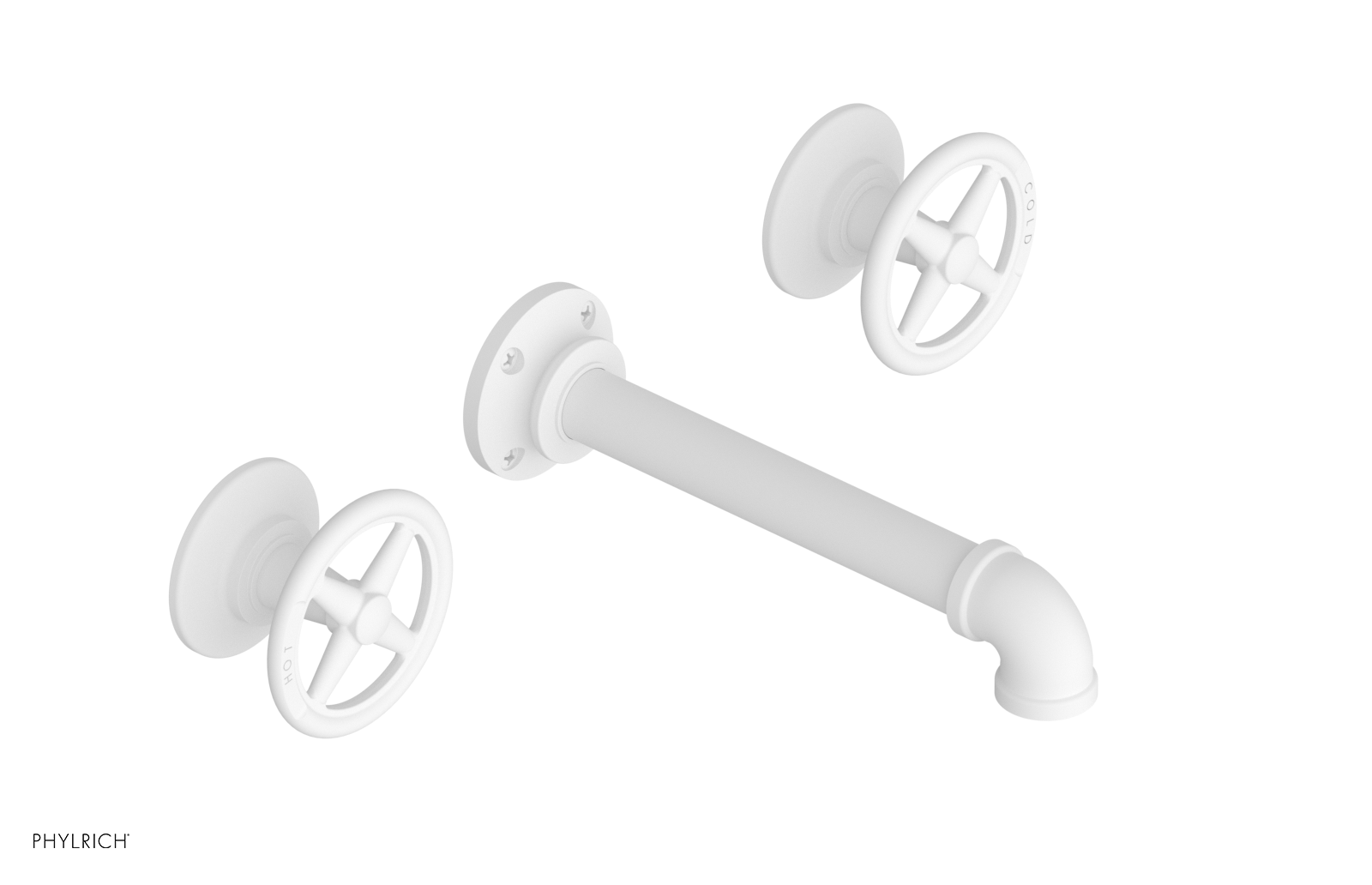 WORKS 2 Wall Lavatory Set - Cross Handles 221-11 — image 1