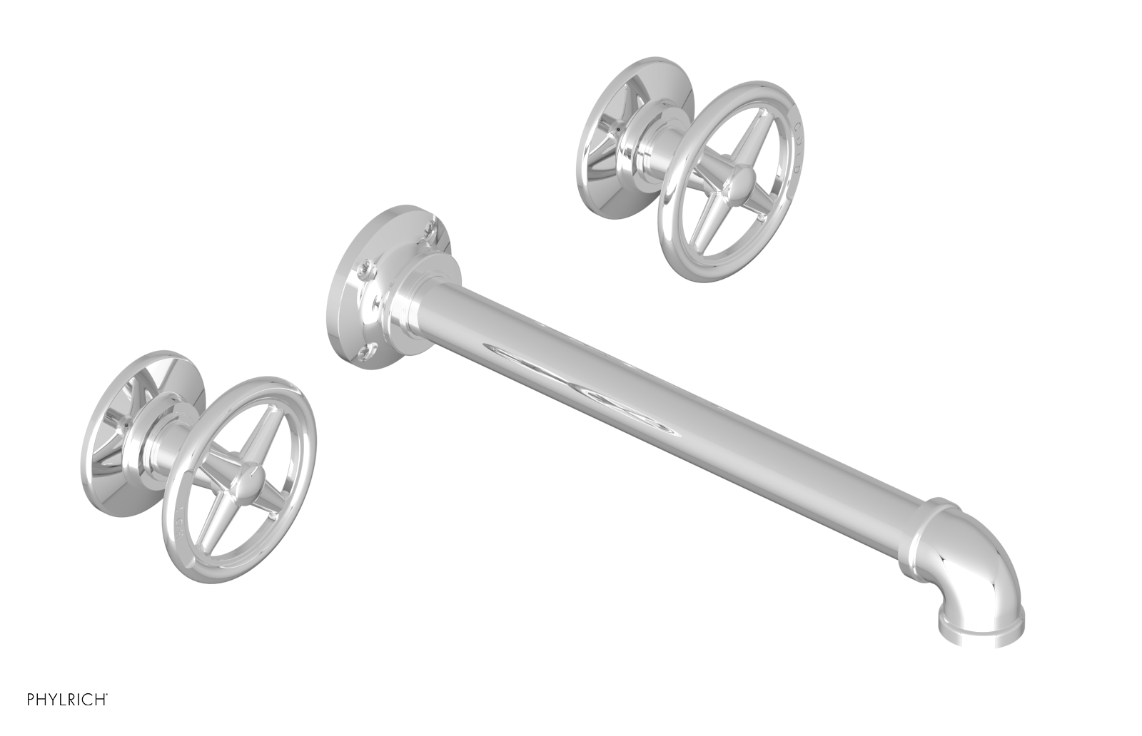 WORKS 2 Wall Lavatory Set 10" Spout - Cross Handles 221-11-10 — image 1