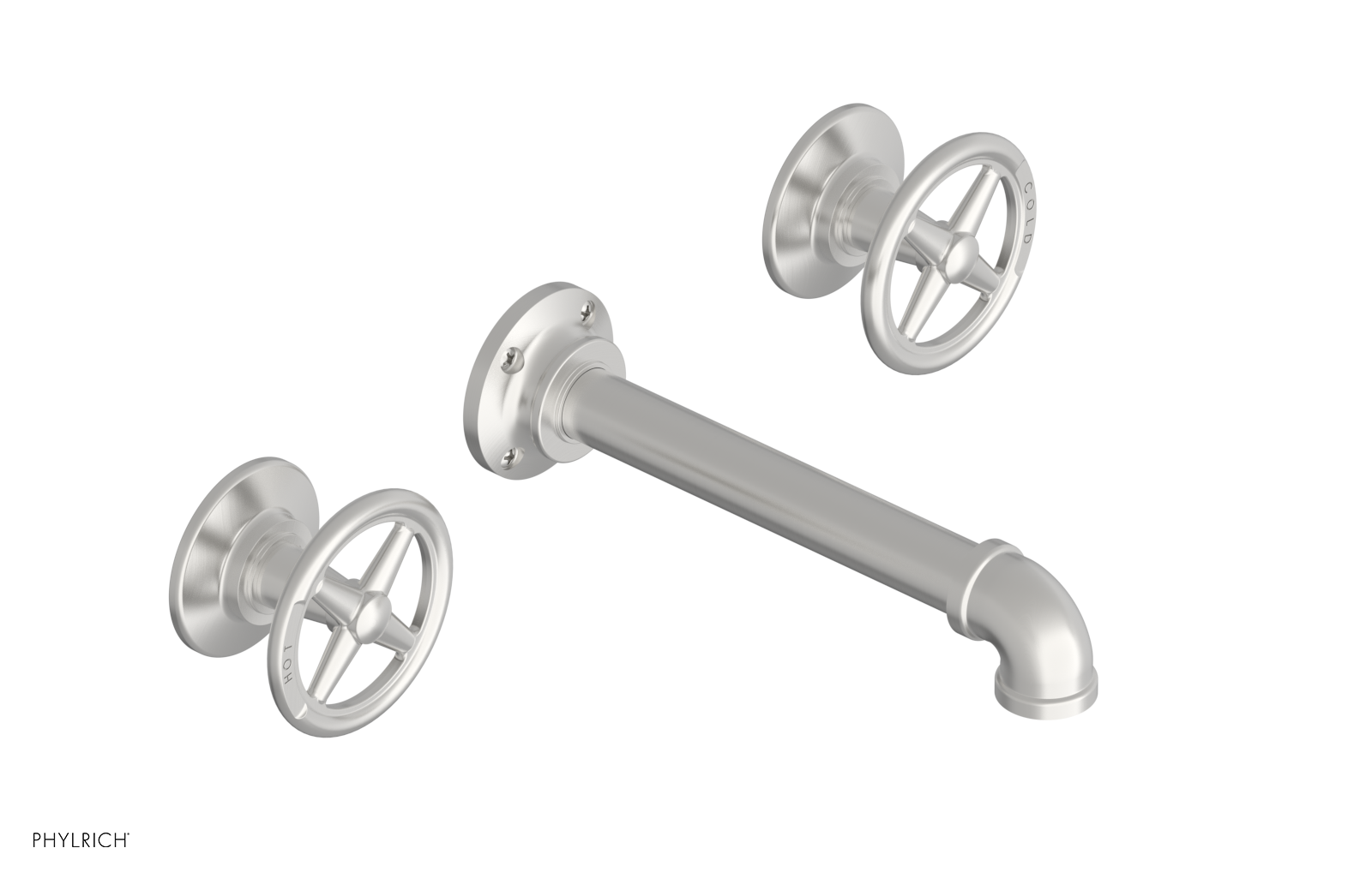 WORKS 2 Wall Lavatory Set - Cross Handles 221-11