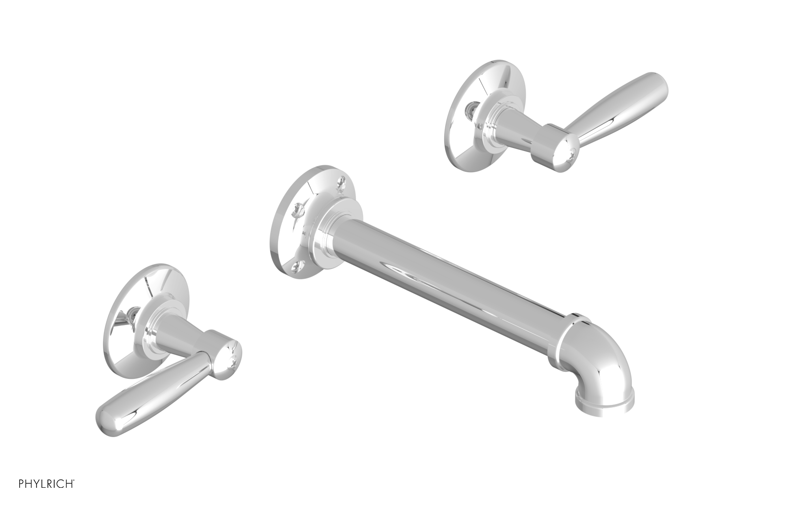 WORKS 2 Wall Lavatory Set - Lever Handles 221-12 — thumbnail 3