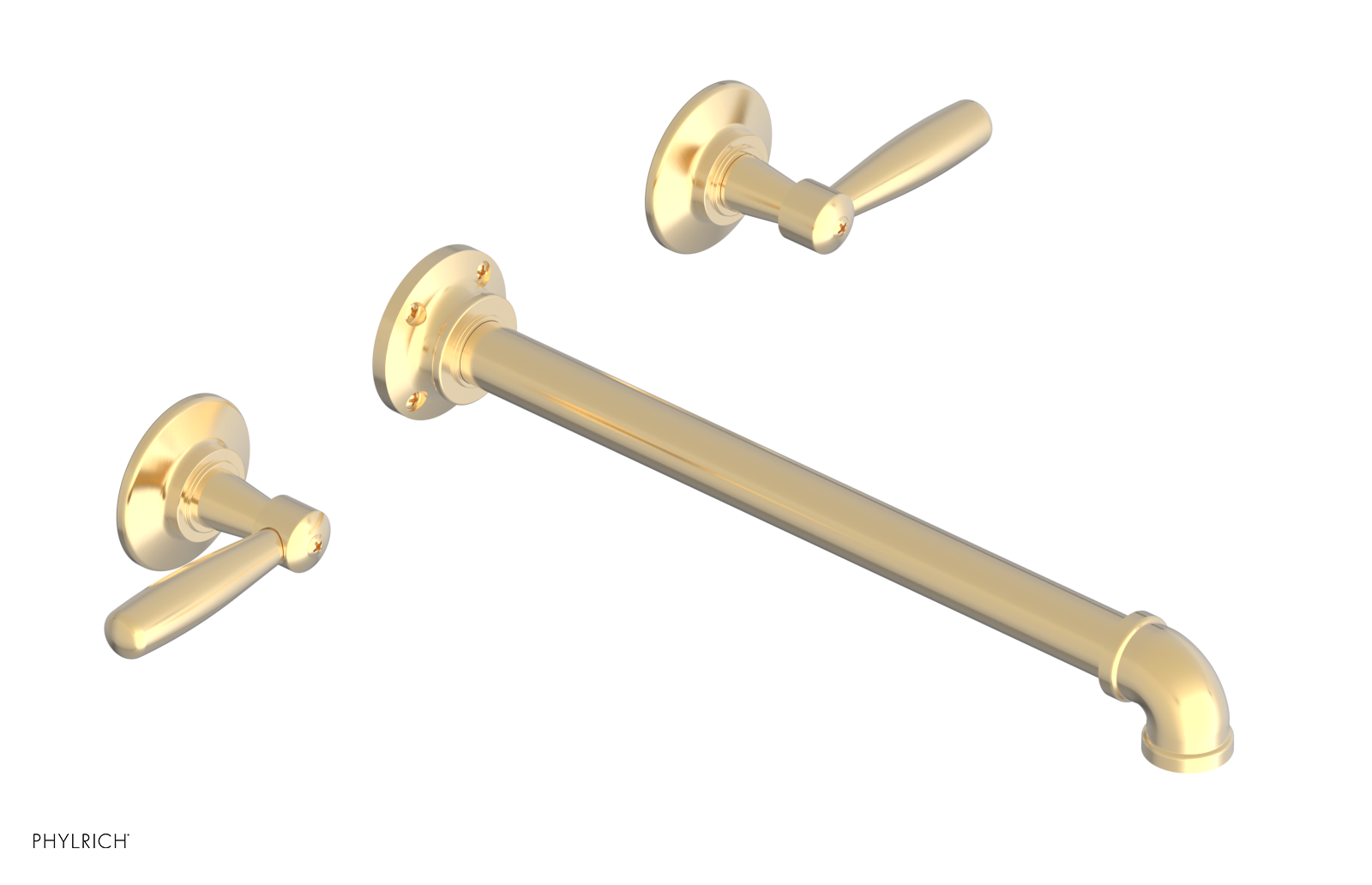 WORKS 2 Wall Lavatory Set 12" Spout - Lever Handles 221-12-12 — thumbnail 3